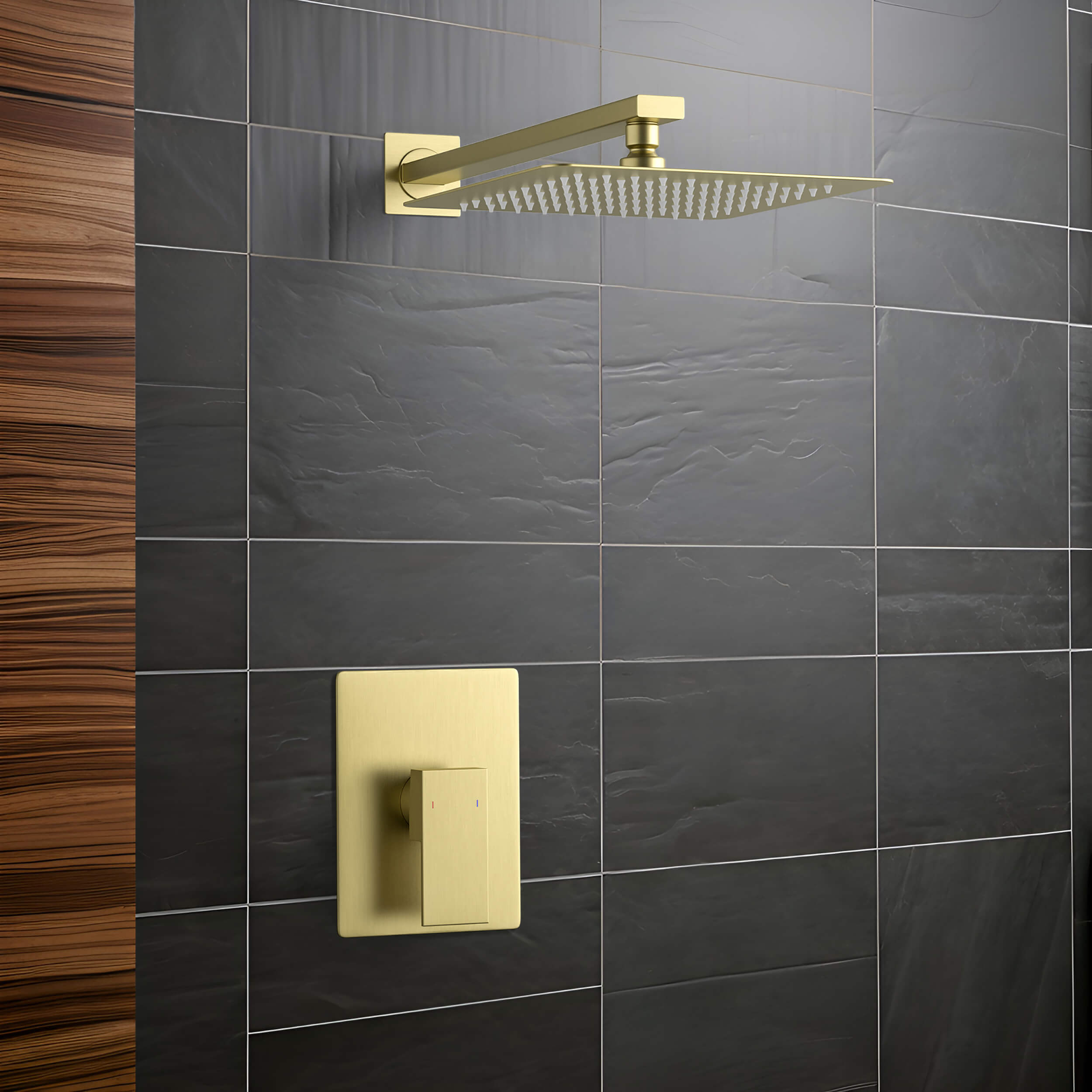 Quadra Pressure Balanced Single Function Wall Mount Shower System with Rough-In Valve - CSF-4011