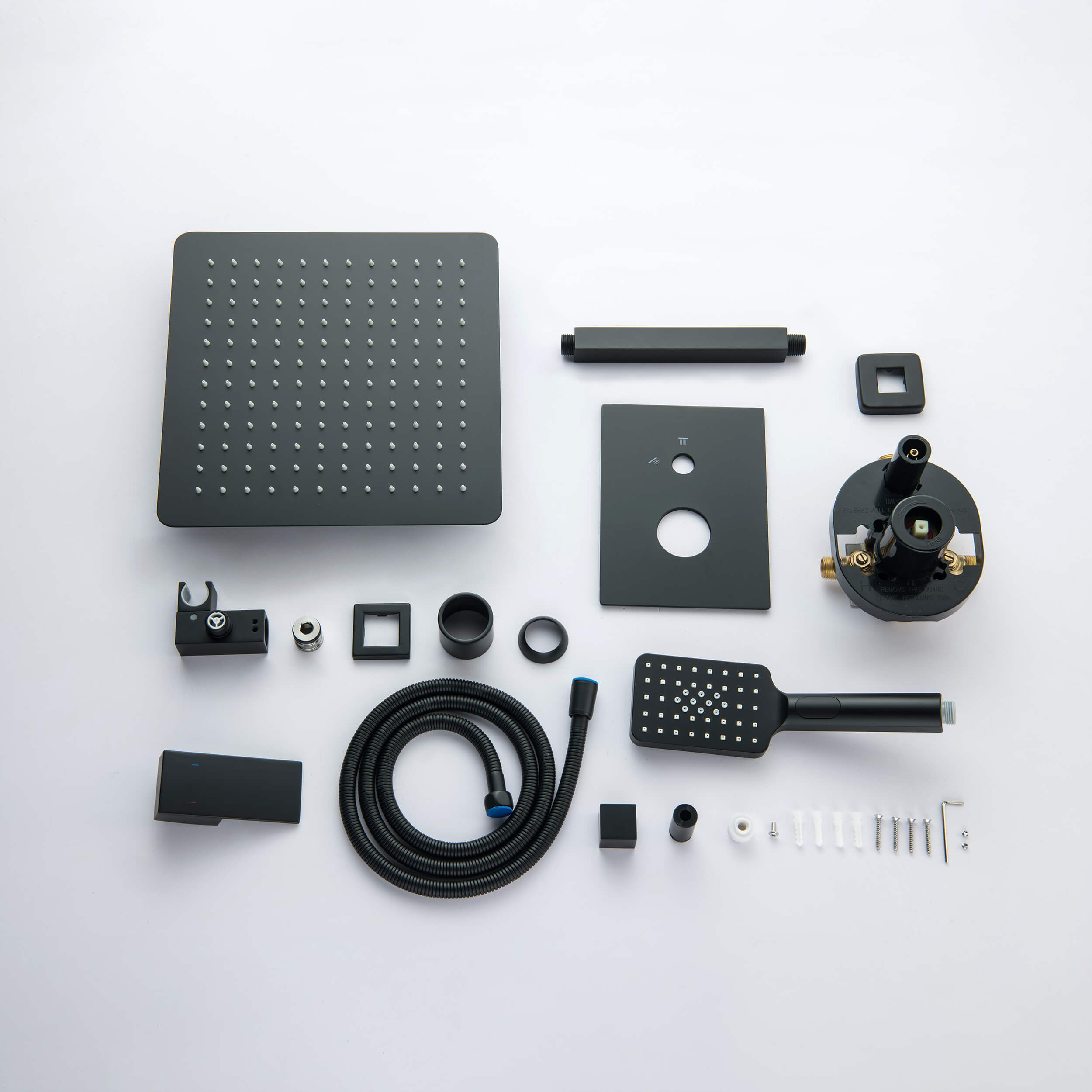 Quadra Pressure Balanced 2-Function Ceiling Mount Shower System with Rough-In Valve - CSF-4012