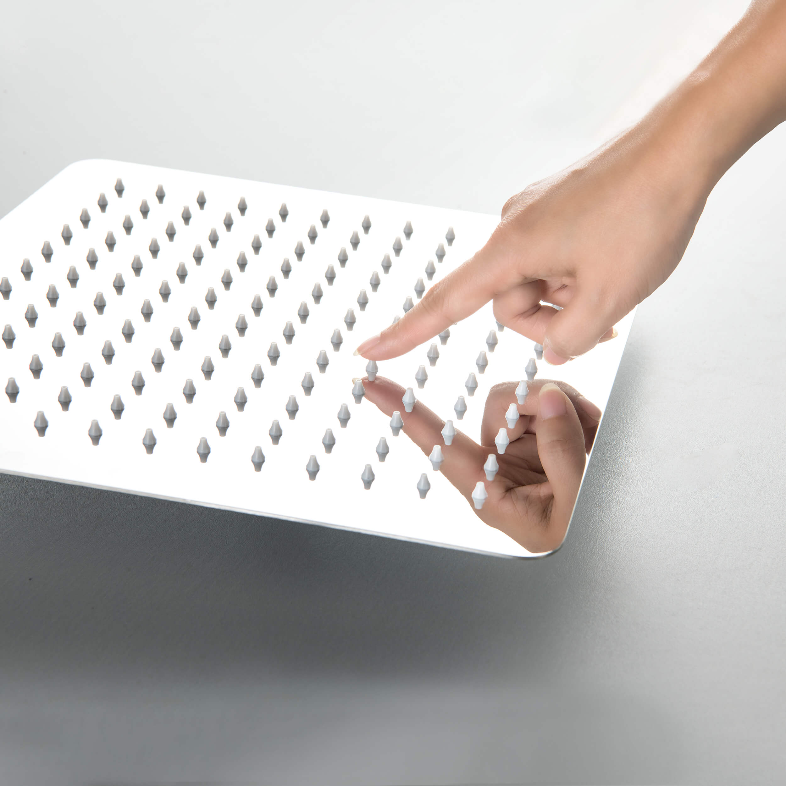 Quadra Pressure Balanced 3-Function Ceiling Mount Shower System with Rough-In Valve - CSF-4013