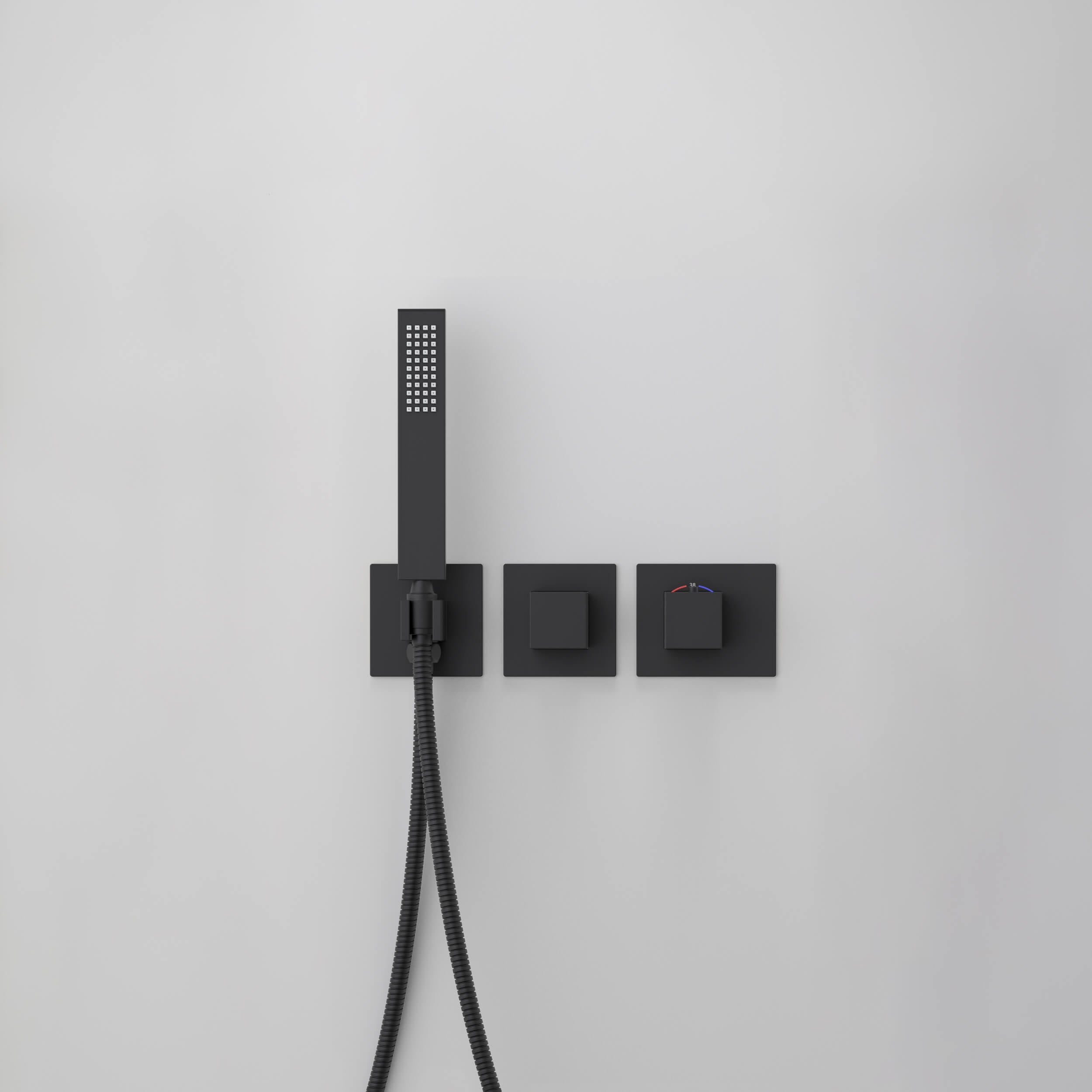 Quadra 2-Function Thermostatic Wall Mount Shower System With Rough-in Valve - CSF-4014