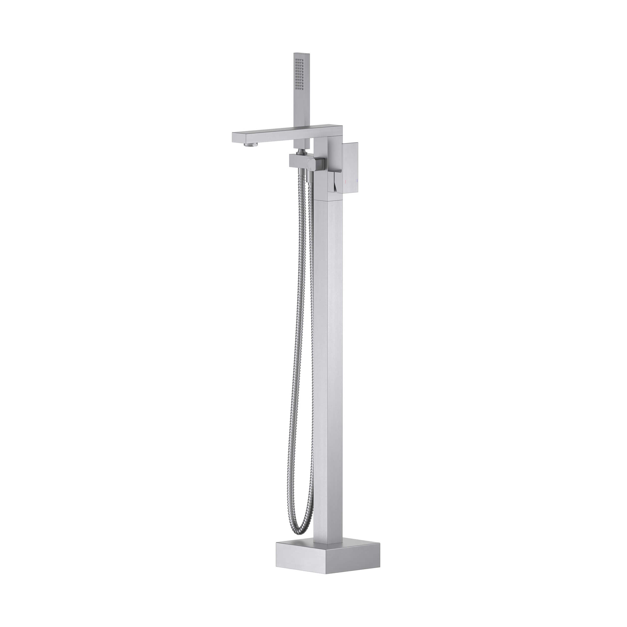 Quadra Floor Mount Tub Filler With Hand Shower - CTF-3002