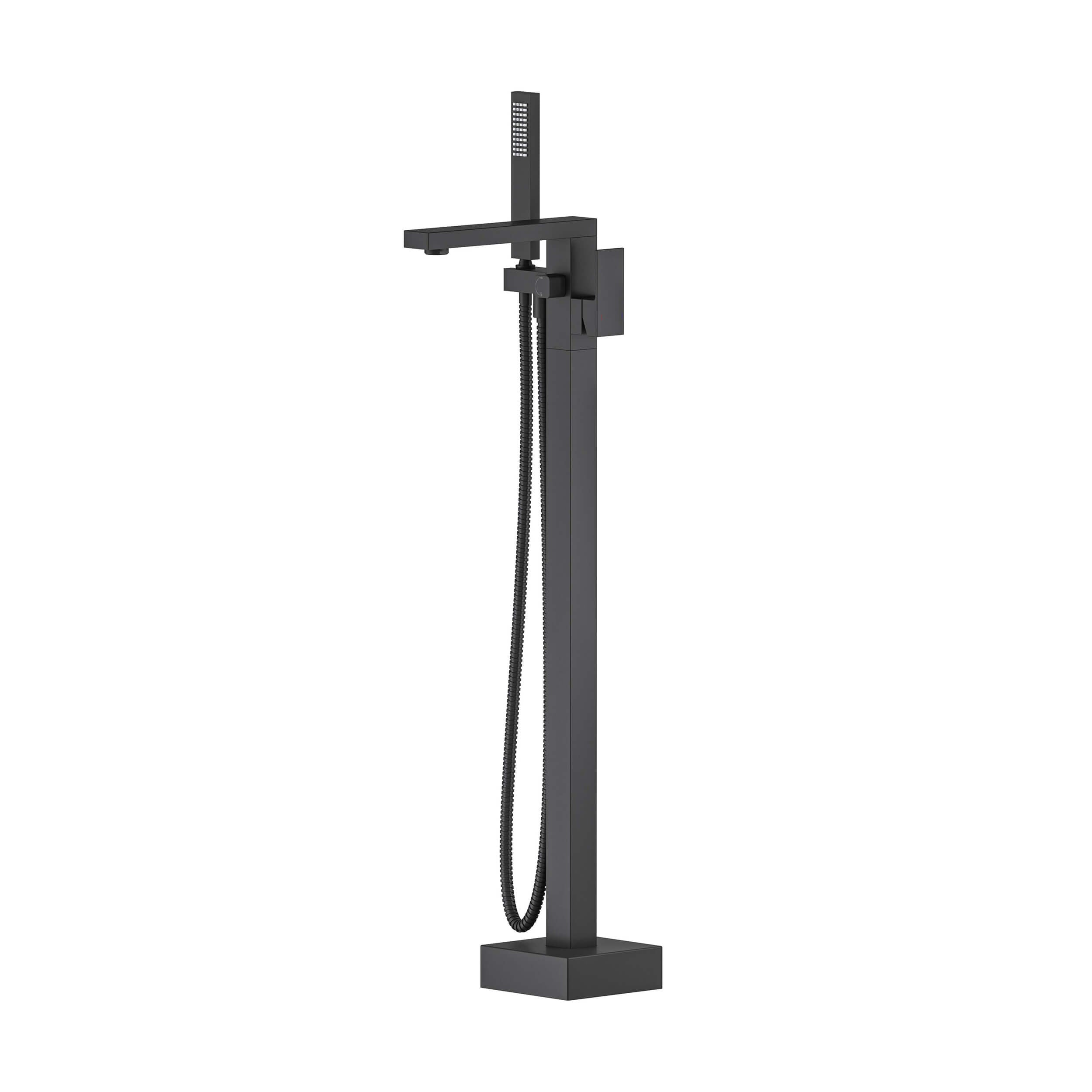Quadra Floor Mount Tub Filler With Hand Shower - CTF-3002