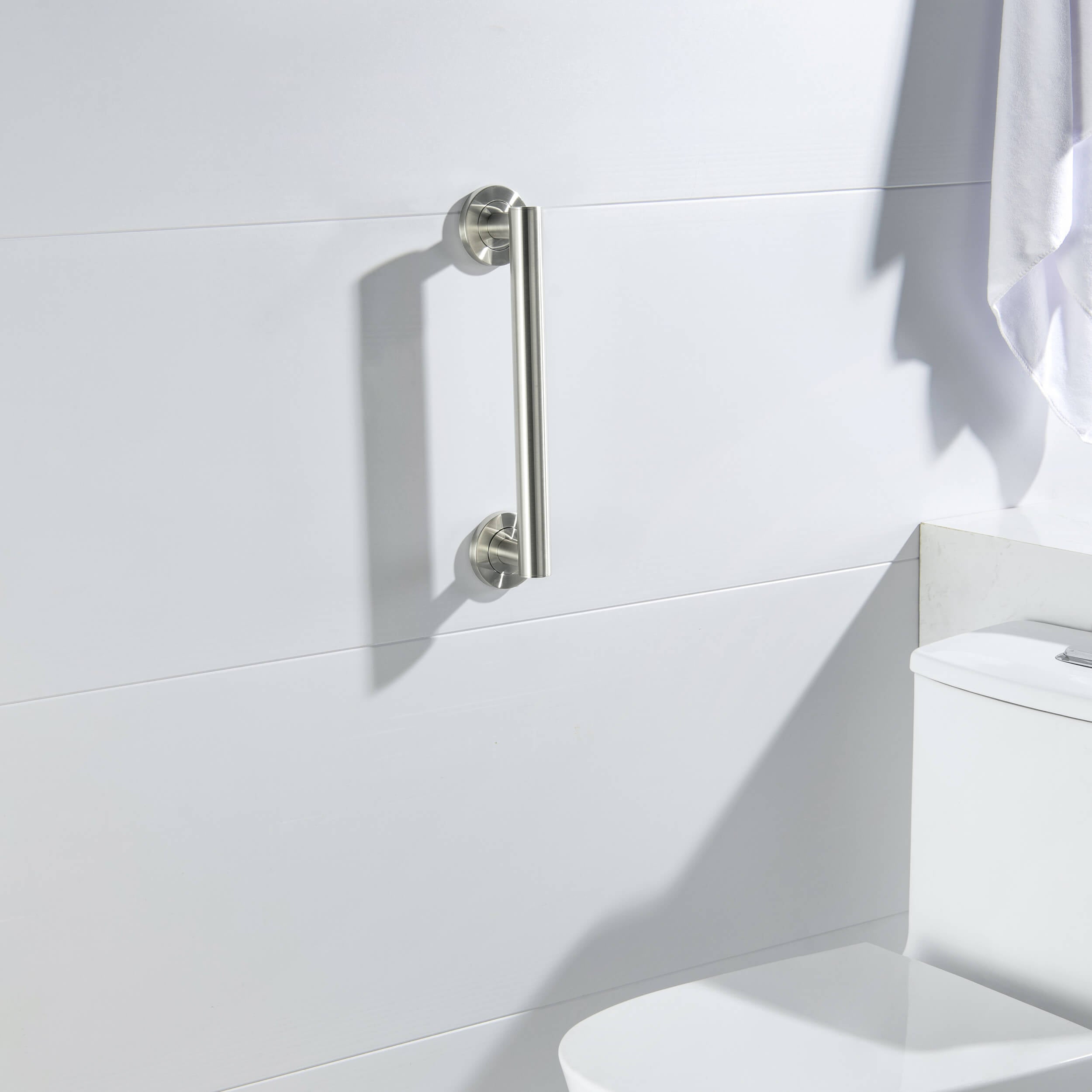 12" Stainless Steel Bathroom Safety Grab Bar - CGB-1112 - Shop at Home Craft Studio - 9