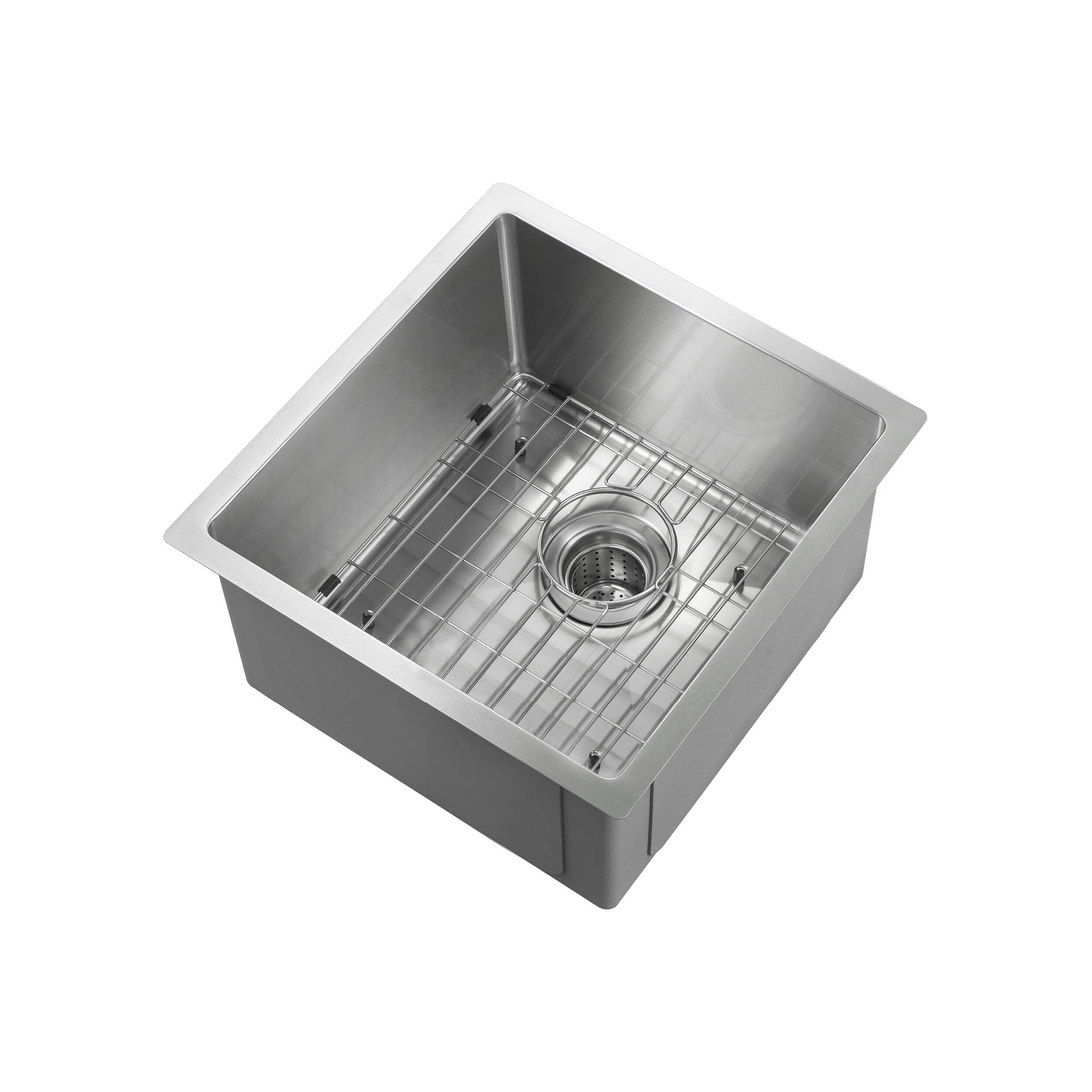 16" Handcrafted Undermount Single Bowl 16 gauge Stainless Steel Kitchen Sink - C1-16S - Shop at Home Craft Studio - 7