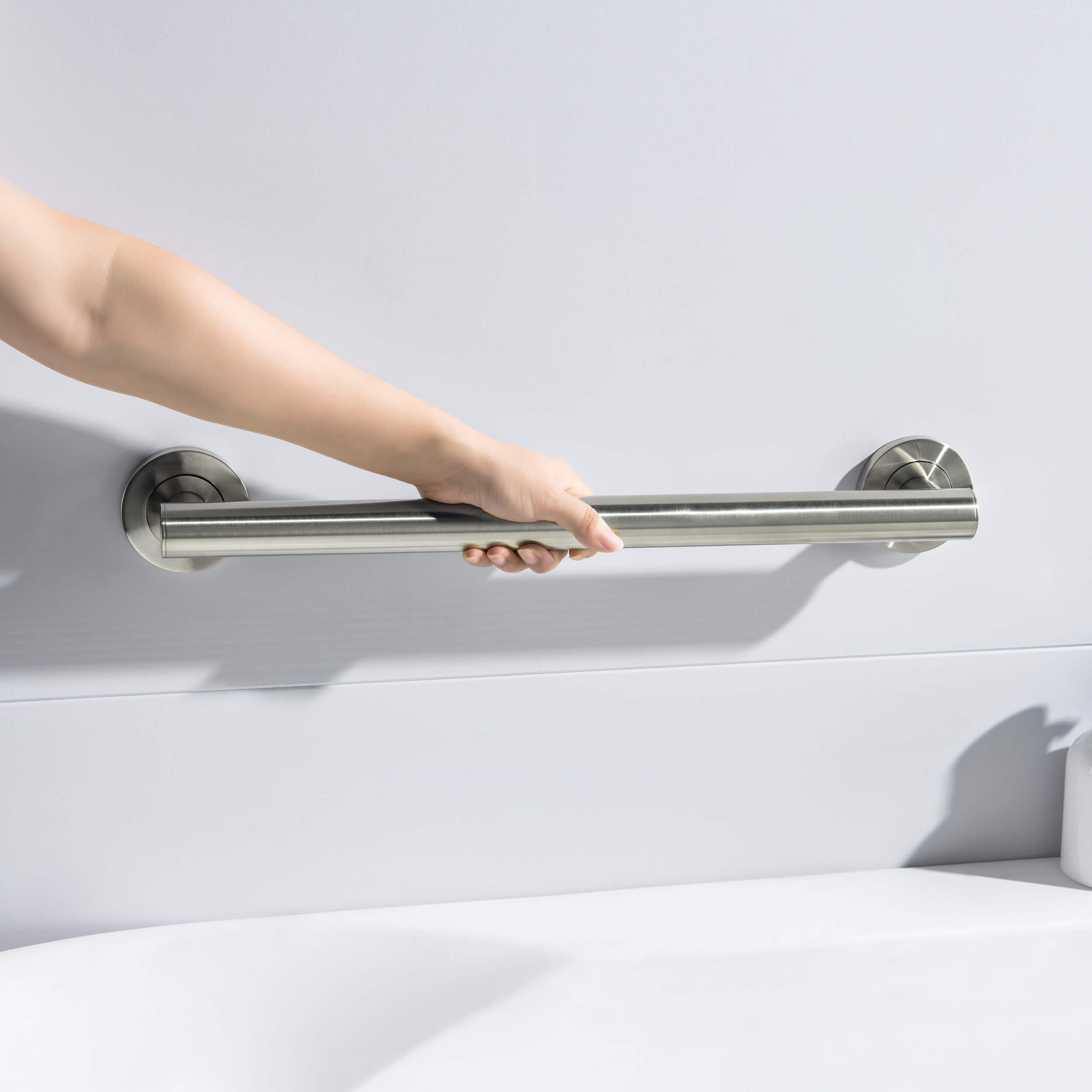 18" Stainless Steel Bathroom Safety Grab Bar - CGB-1118 - Shop at Home Craft Studio - 9