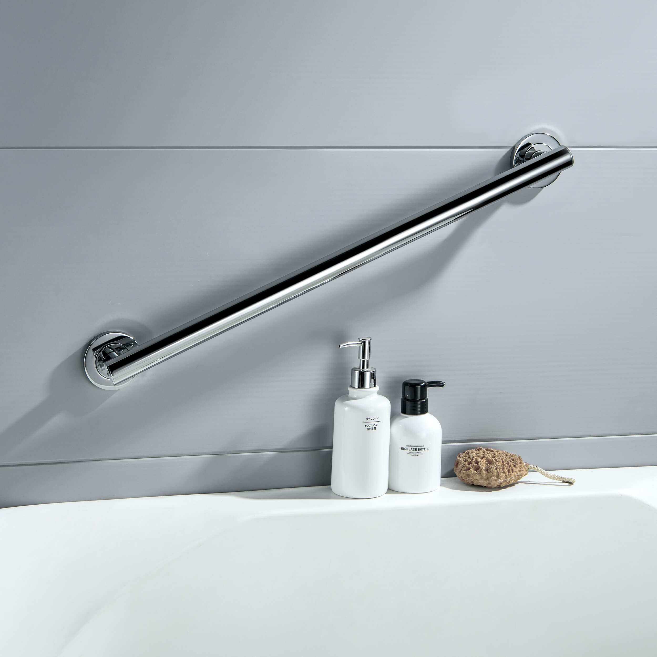 24" Stainless Steel Bathroom Safety Grab Bar - CGB-1124 - Shop at Home Craft Studio - 14