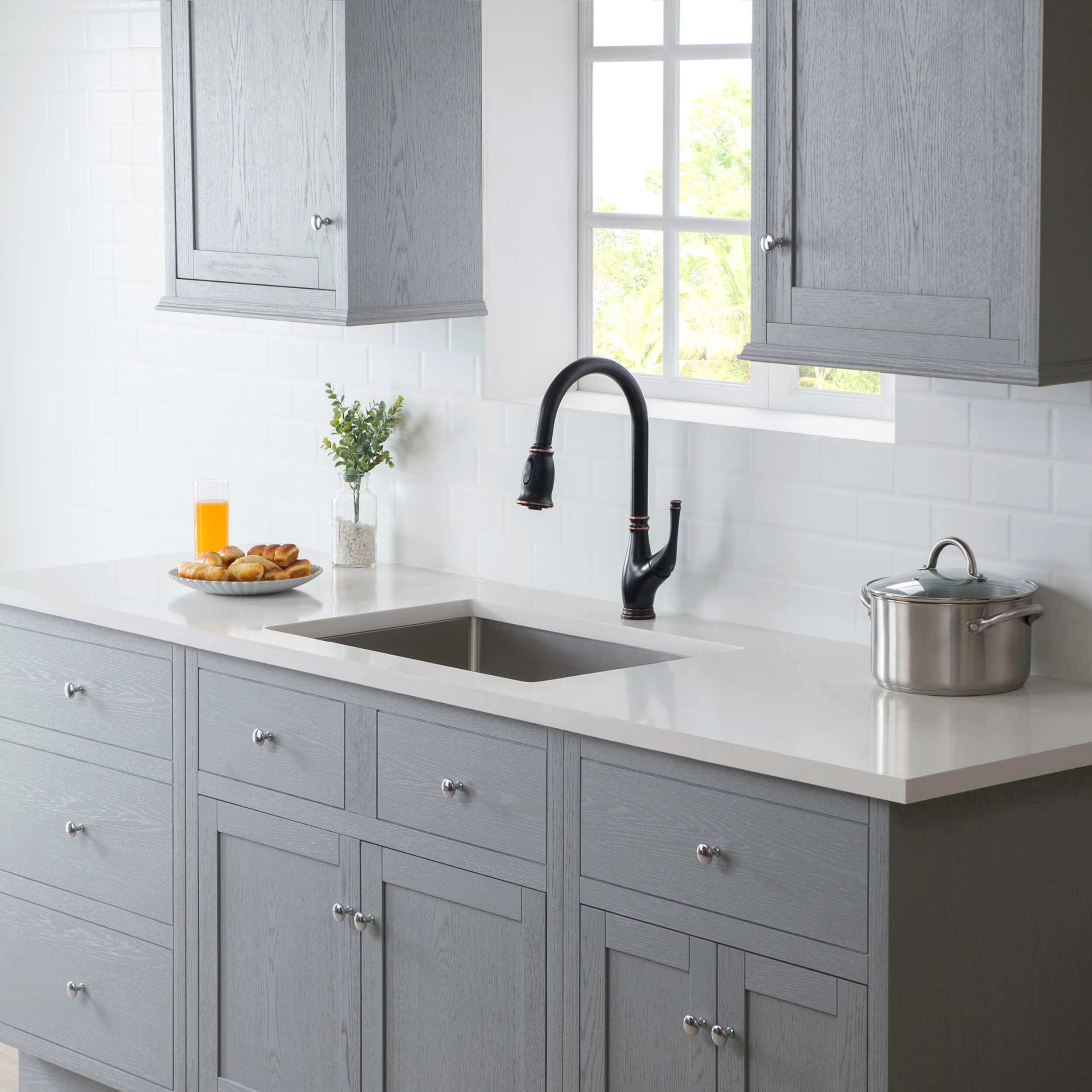 28" Handcrafted Undermount Single Bowl 16 gauge Stainless Steel Kitchen Sink - C1-28S - Shop at Home Craft Studio - 4