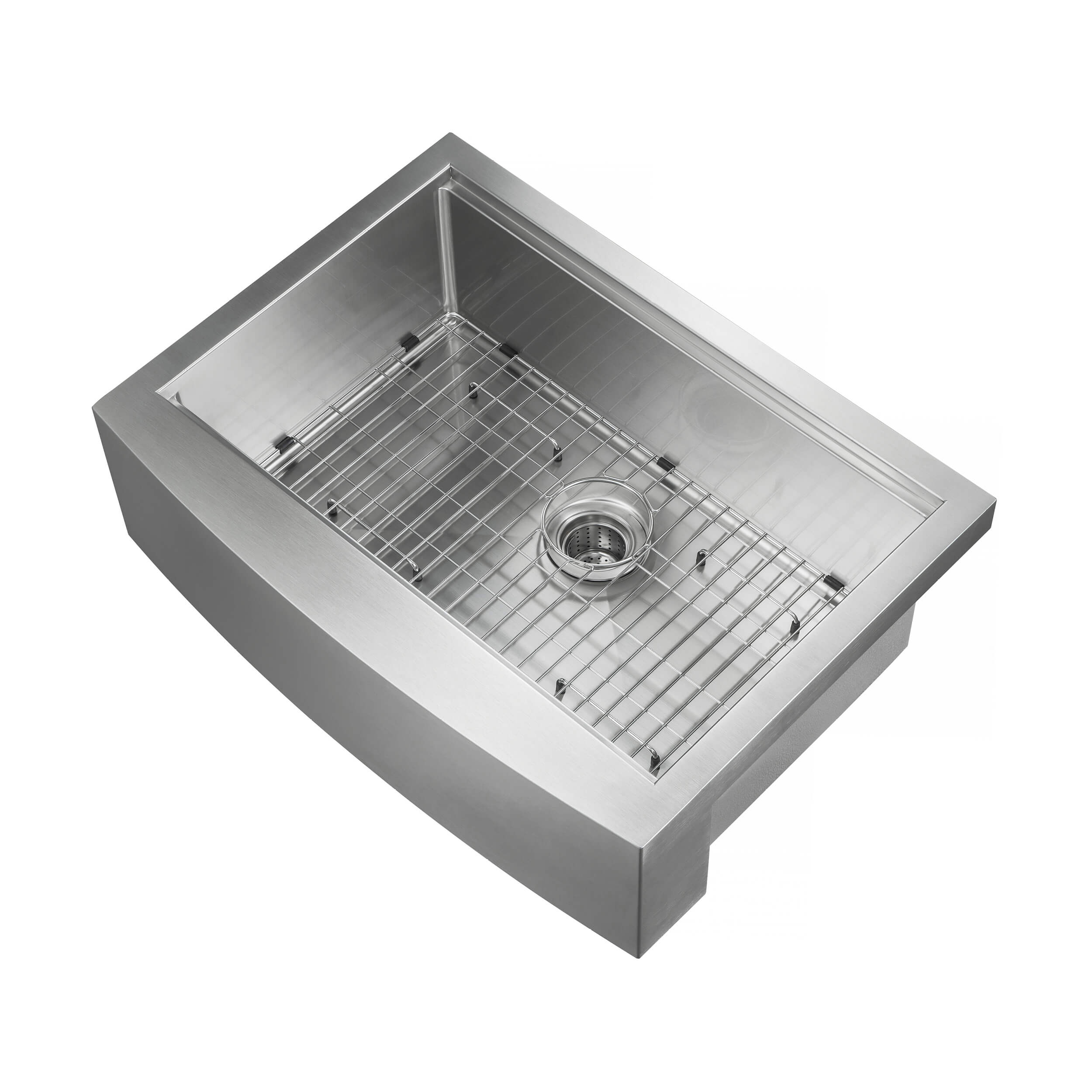 30" Farmhouse Apron Single Bowl Stainless Steel Workstation Kitchen Sink - C1-30SFT - Shop at Home Craft Studio - 4