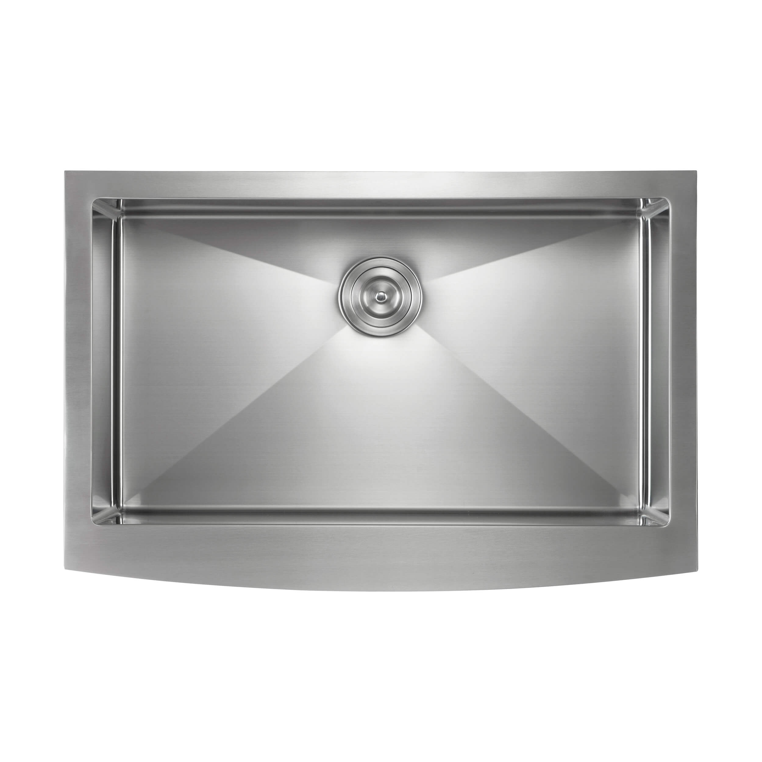 33" Handcrafted Farmhouse Apron Single Bowl Stainless Steel Kitchen Sink - C1-33SF - Shop at Home Craft Studio - 9