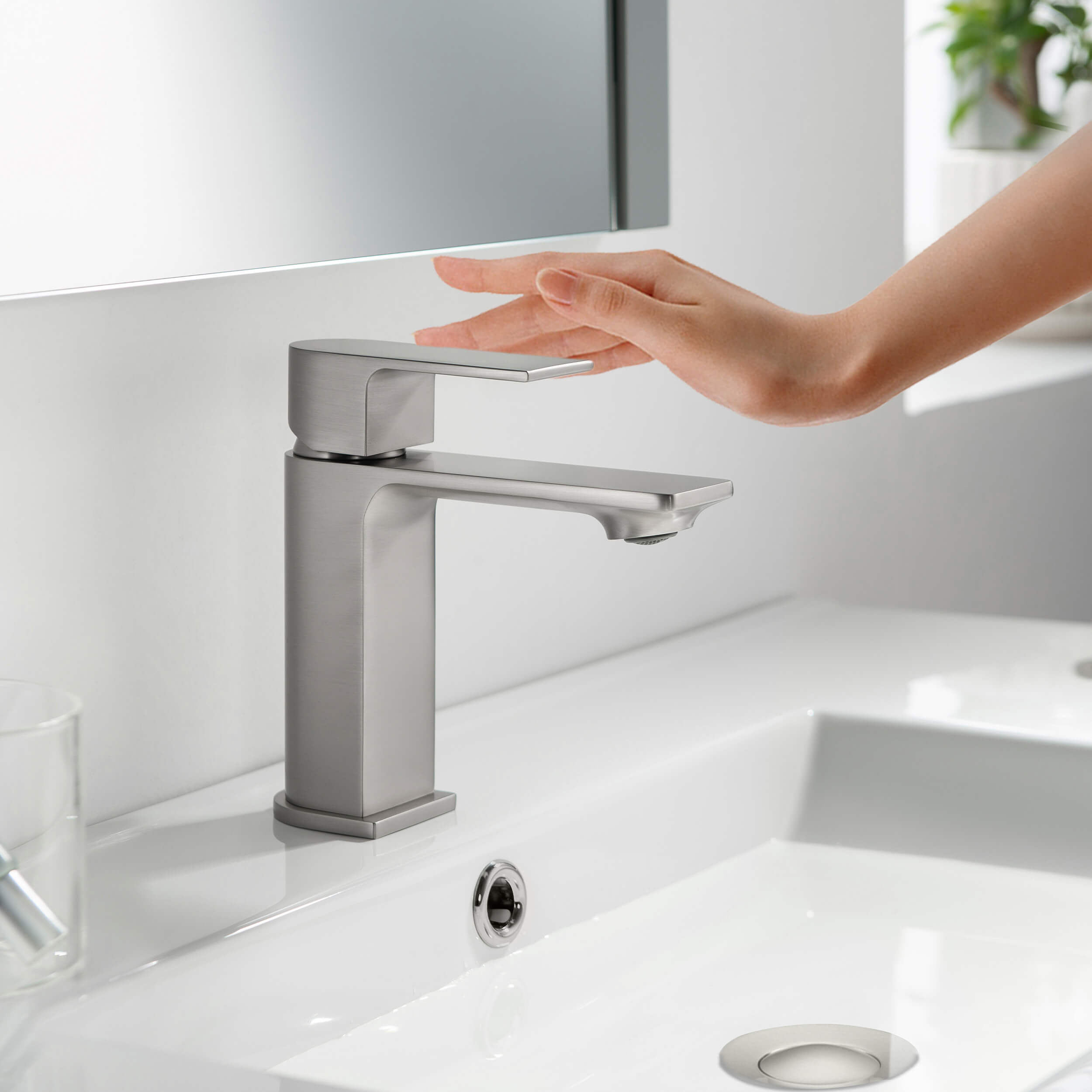 Aurora Single Handle Bathroom Vanity Sink Faucet with Pop Up Drain CBF-1001 - Shop at Home Craft Studio - 8