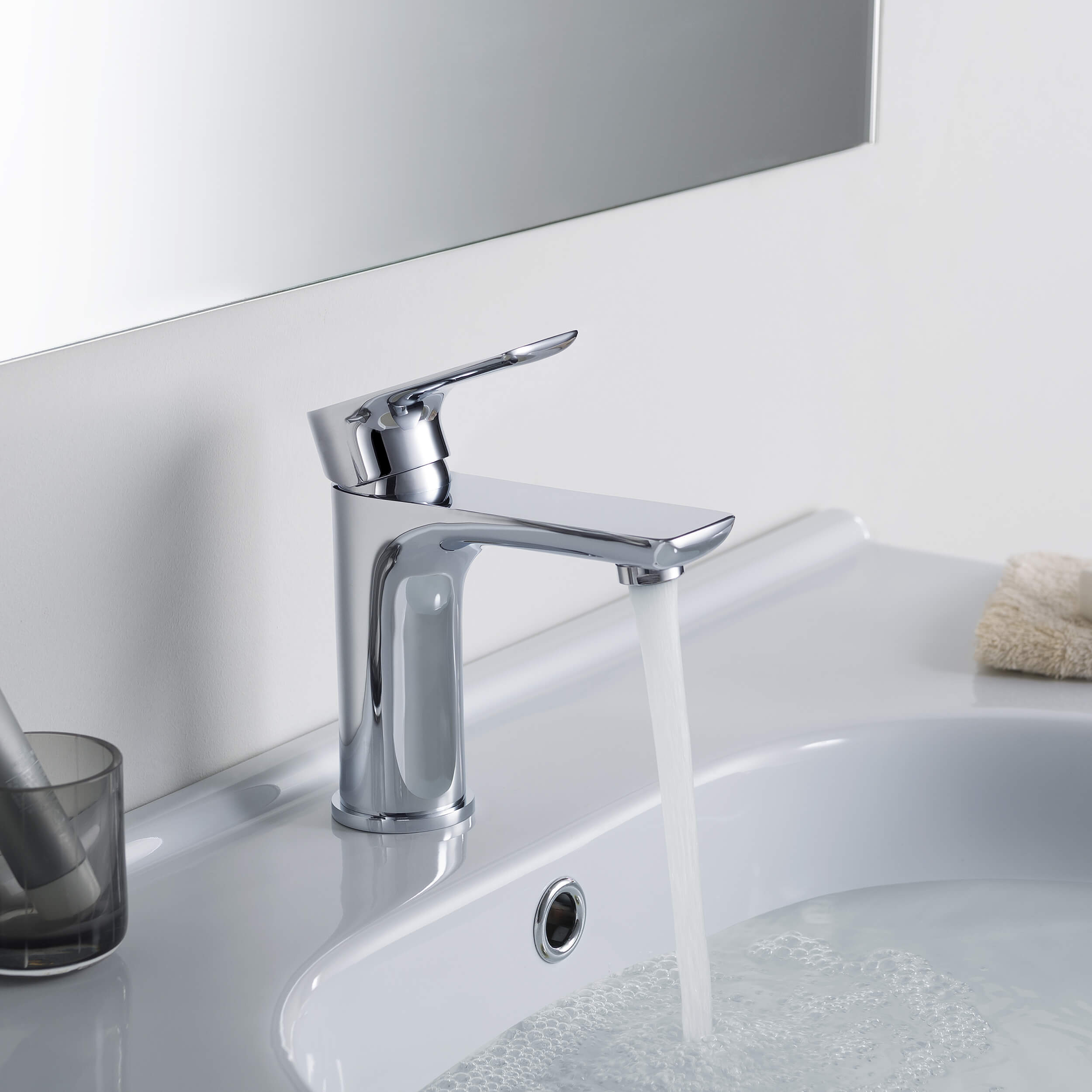 Austin Single Handle Bathroom Vanity Sink Faucet with Pop Up Drain - CBF-1019 - Shop at Home Craft Studio - 16