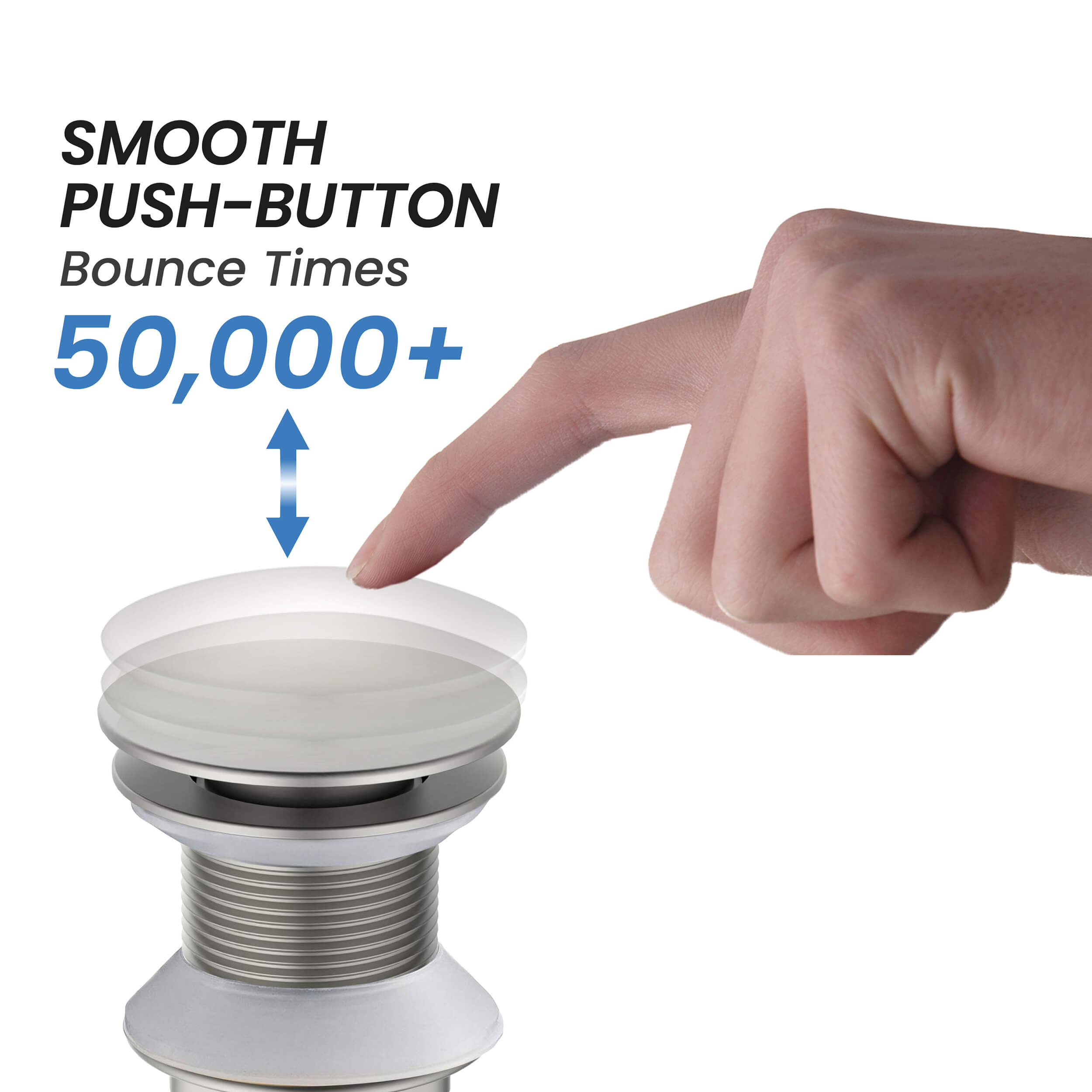 Bathroom Sink Pop Up Drain Stopper Full Cover without Overflow - PW-4 - Shop at Home Craft Studio - 9