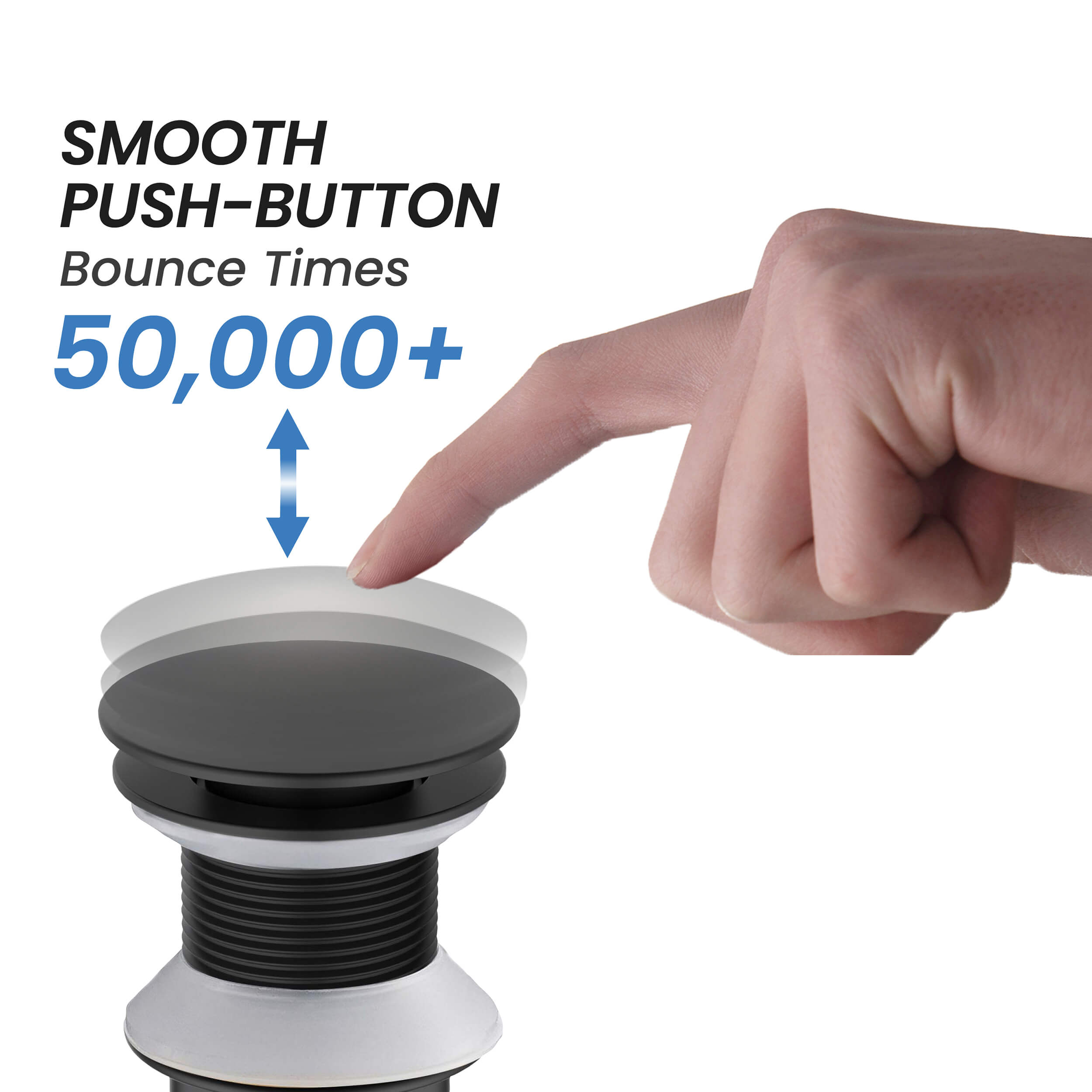 Bathroom Sink Pop Up Drain Stopper Full Cover without Overflow - PW-4 - Shop at Home Craft Studio - 22