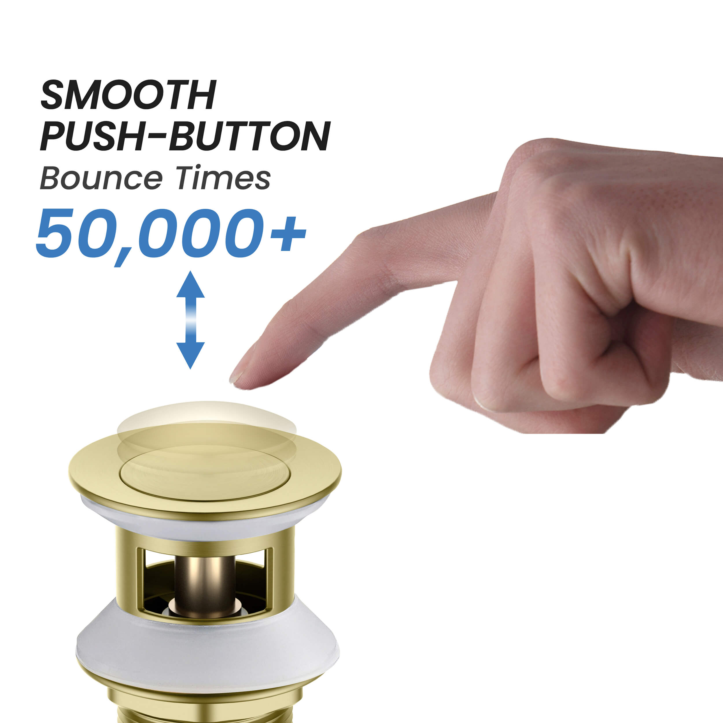 Bathroom Sink Pop Up Drain Stopper Small Cover with Overflow - PW-1 - Shop at Home Craft Studio - 4
