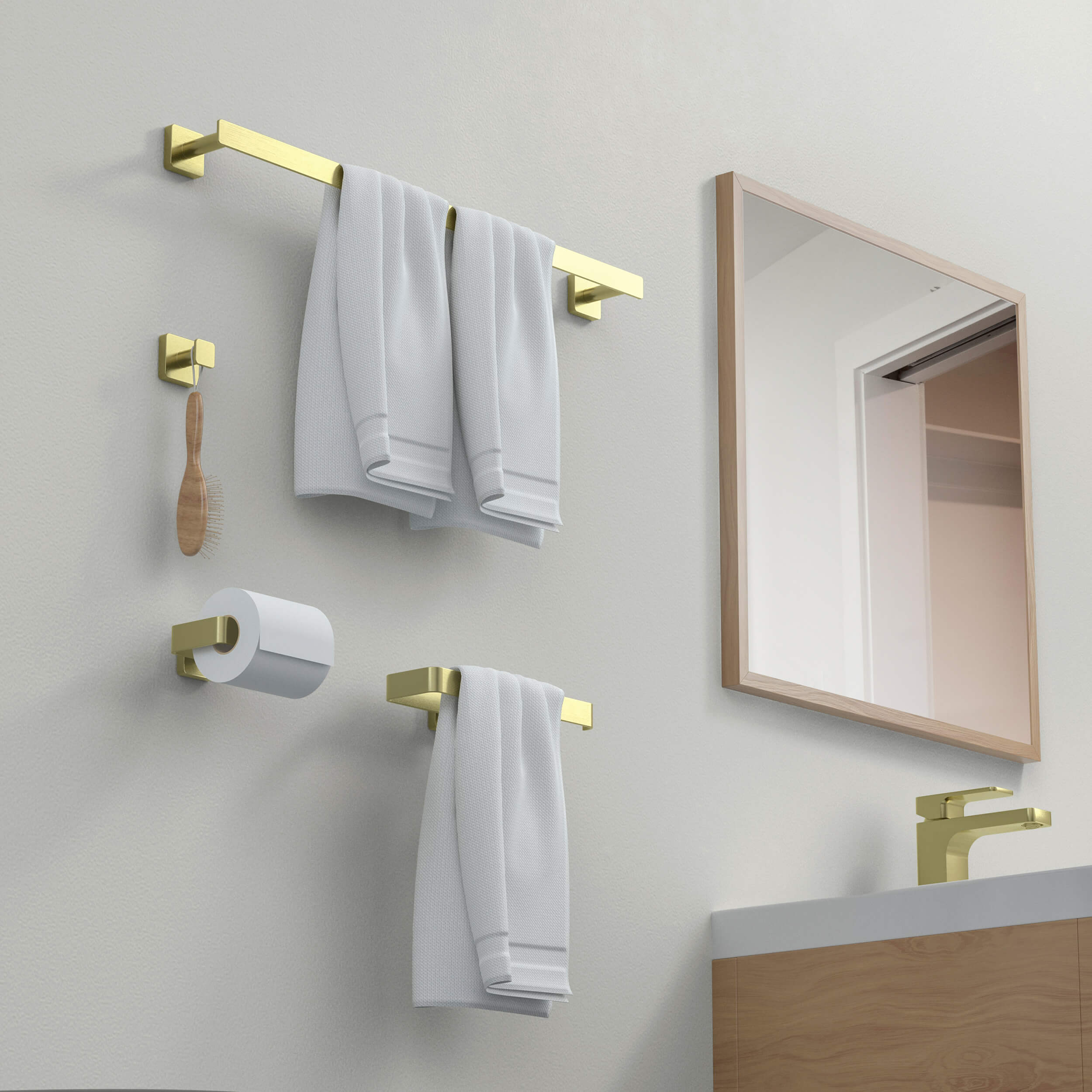 Fusion 4-Piece Bathroom Hardware Set - C-CBA16-4 - Shop at Home Craft Studio - 5