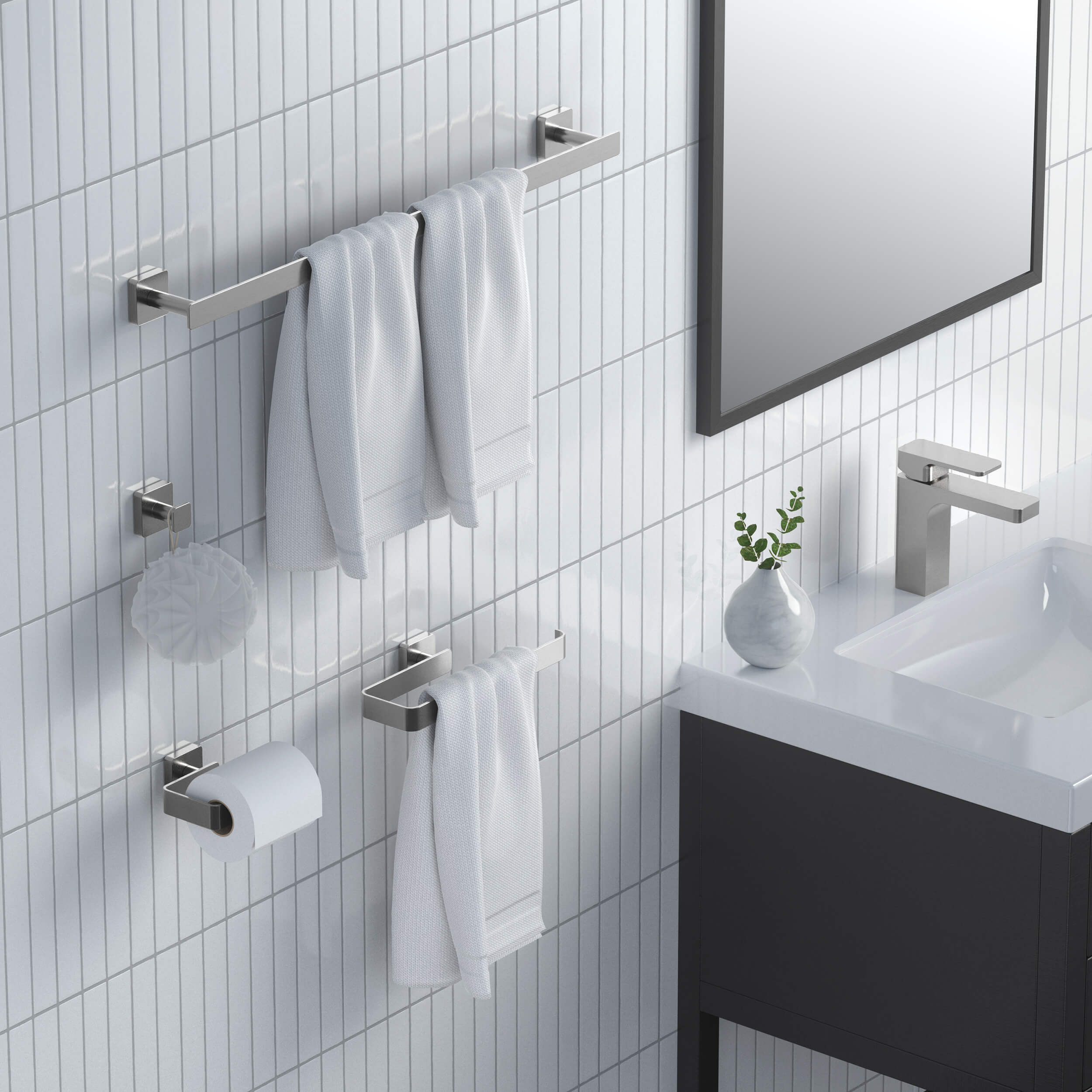 Fusion 4-Piece Bathroom Hardware Set - C-CBA16-4 - Shop at Home Craft Studio - 10