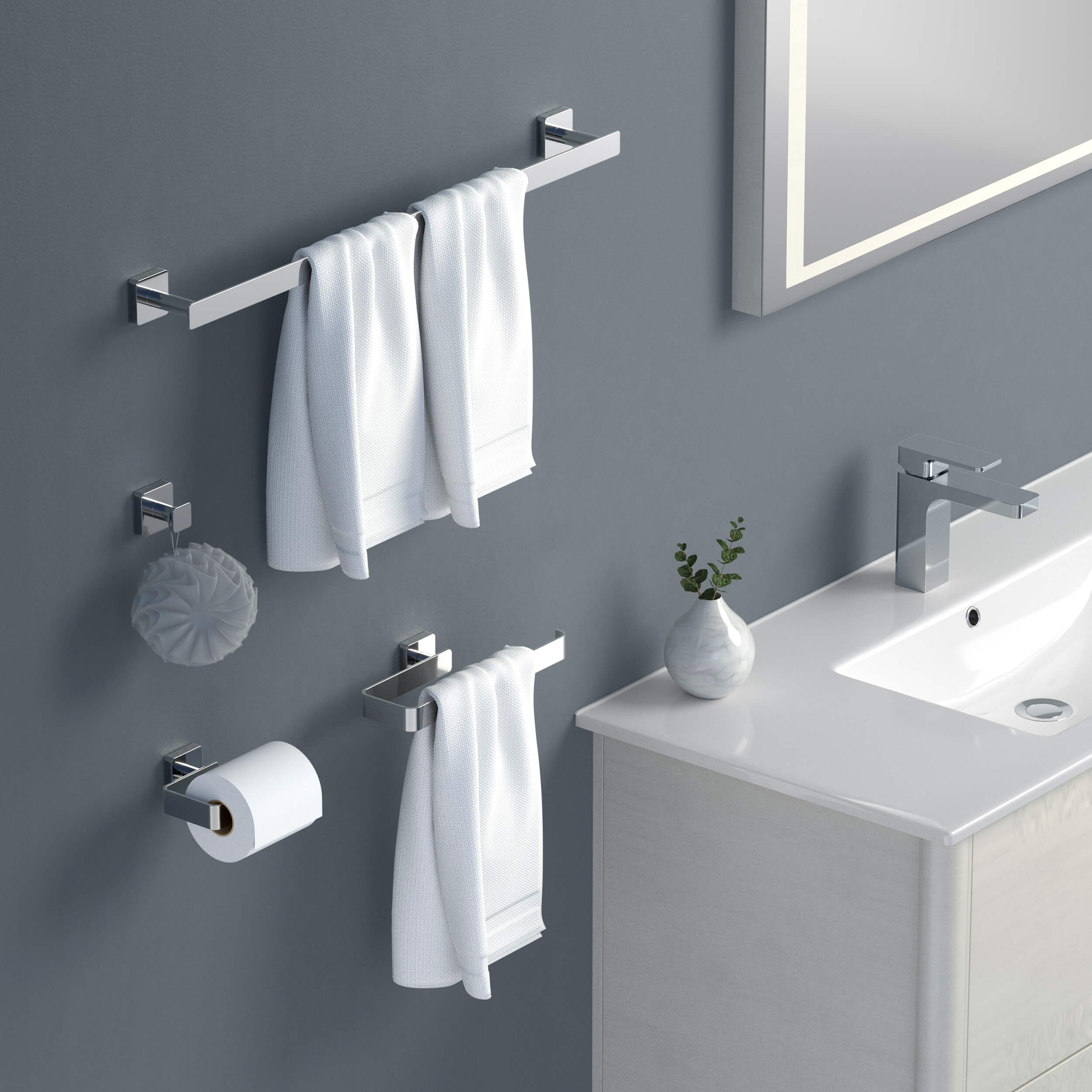 Fusion 4-Piece Bathroom Hardware Set - C-CBA16-4 - Shop at Home Craft Studio - 18