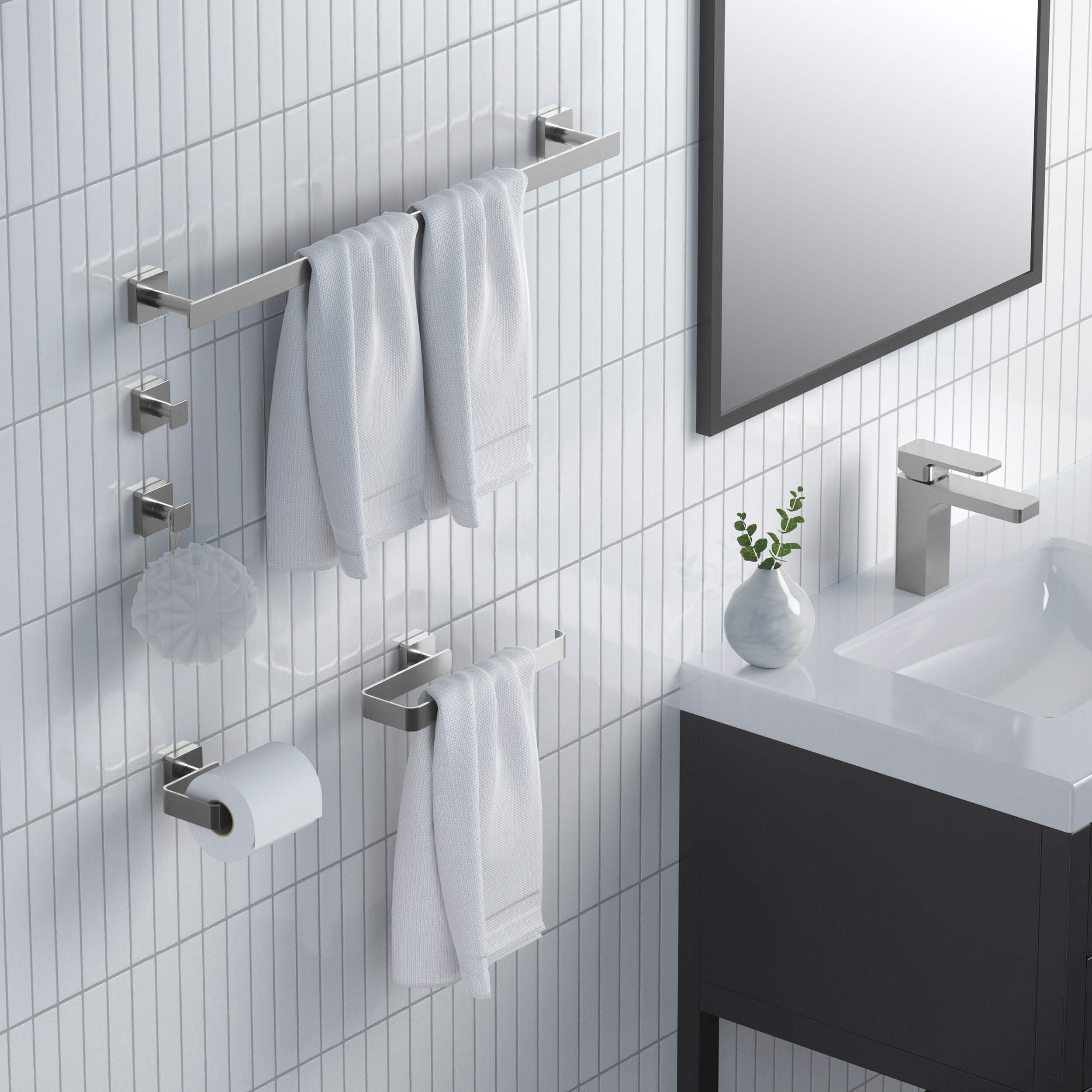 Fusion 5-Piece Bathroom Hardware Set - C-CBA16-5 - Shop at Home Craft Studio - 10