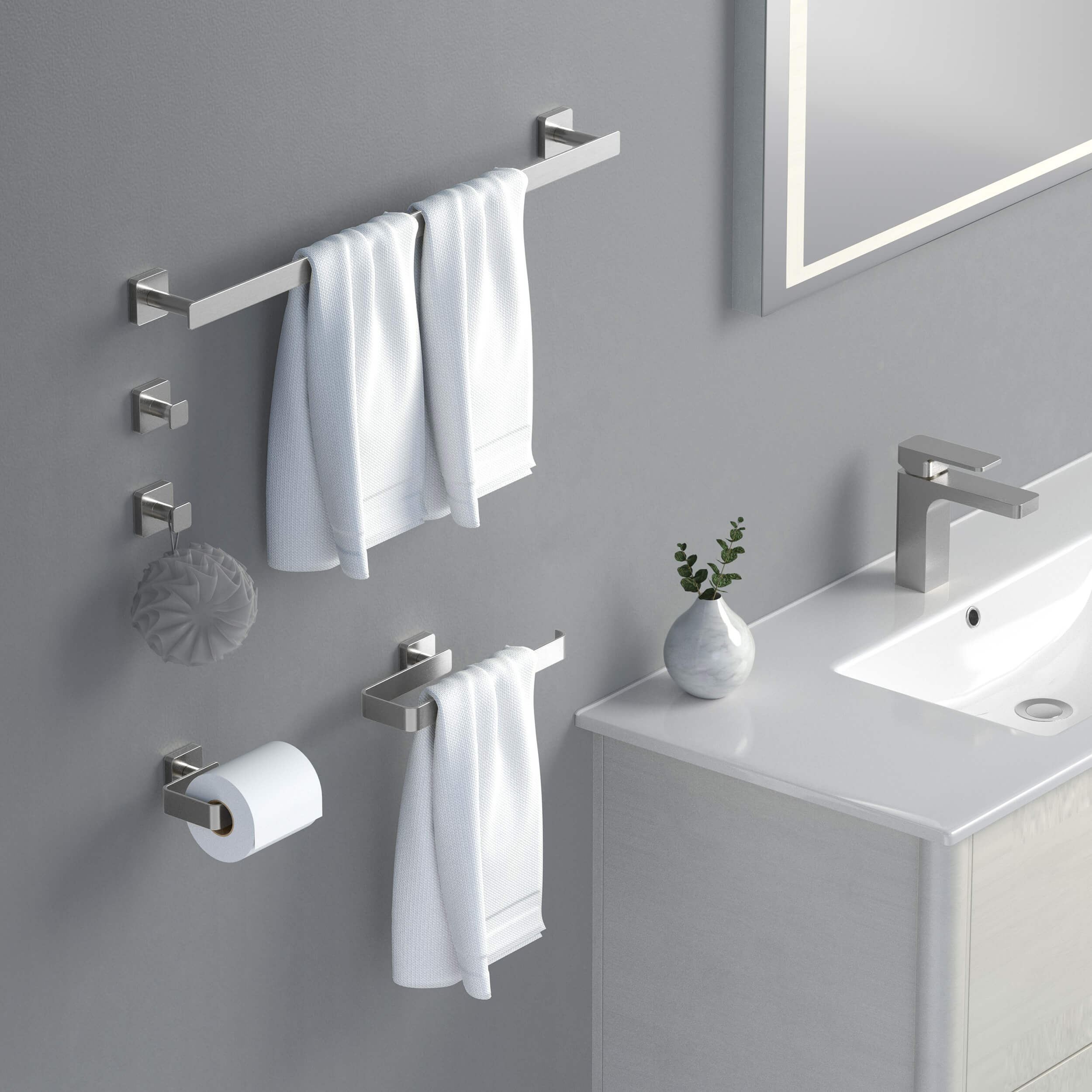 Fusion 5-Piece Bathroom Hardware Set - C-CBA16-5 - Shop at Home Craft Studio - 11