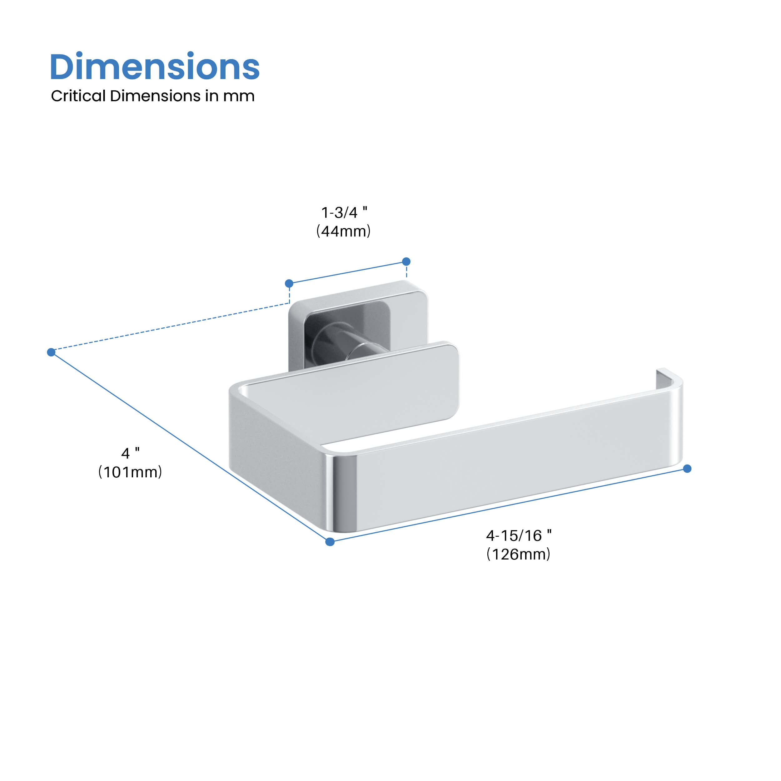Fusion Bathroom Toilet Paper Holder - CBA-1602 - Shop at Home Craft Studio - 20