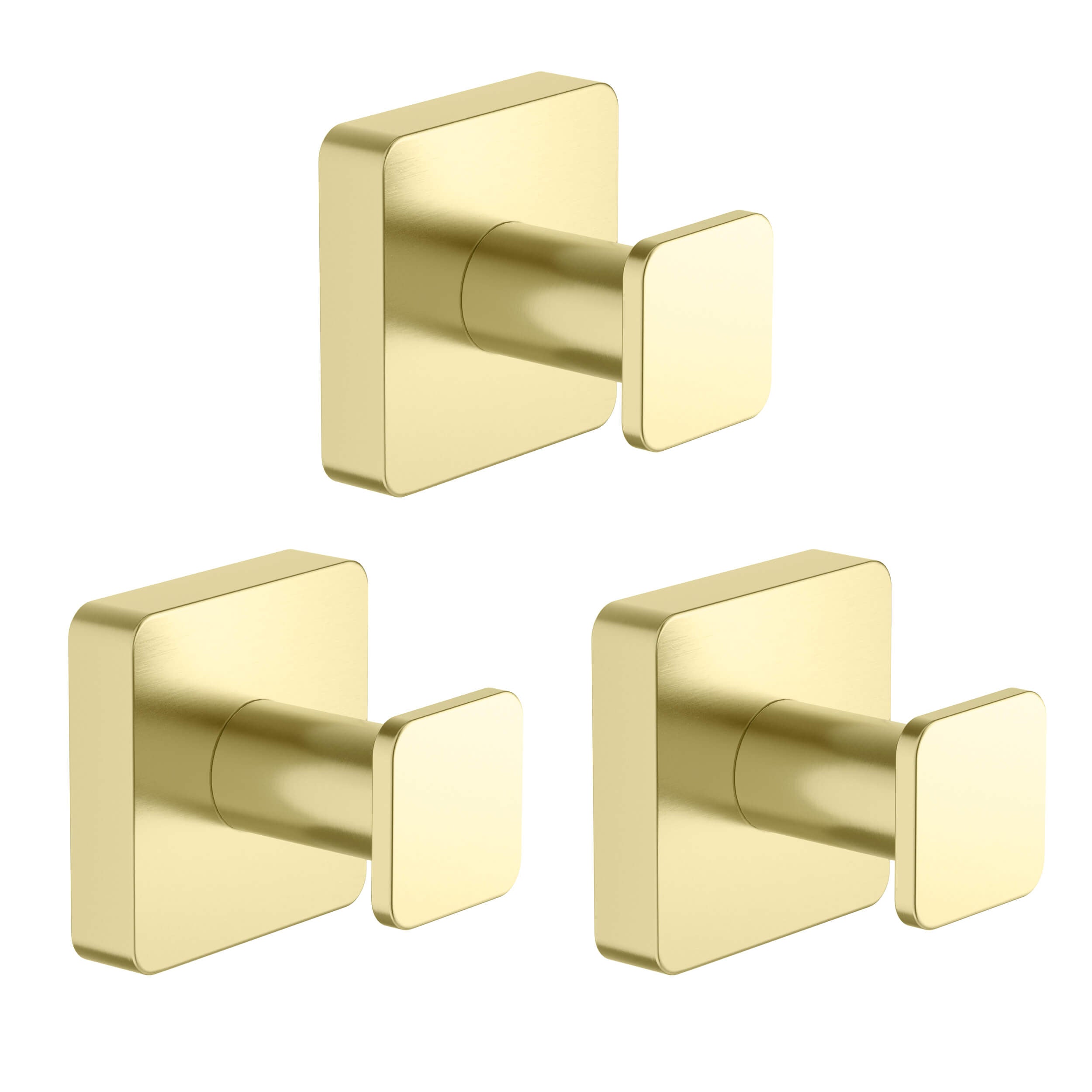 Fusion Bathroom Towel & Robe Hook 3 Count - CBA-1601-3PC - Shop at Home Craft Studio - 1