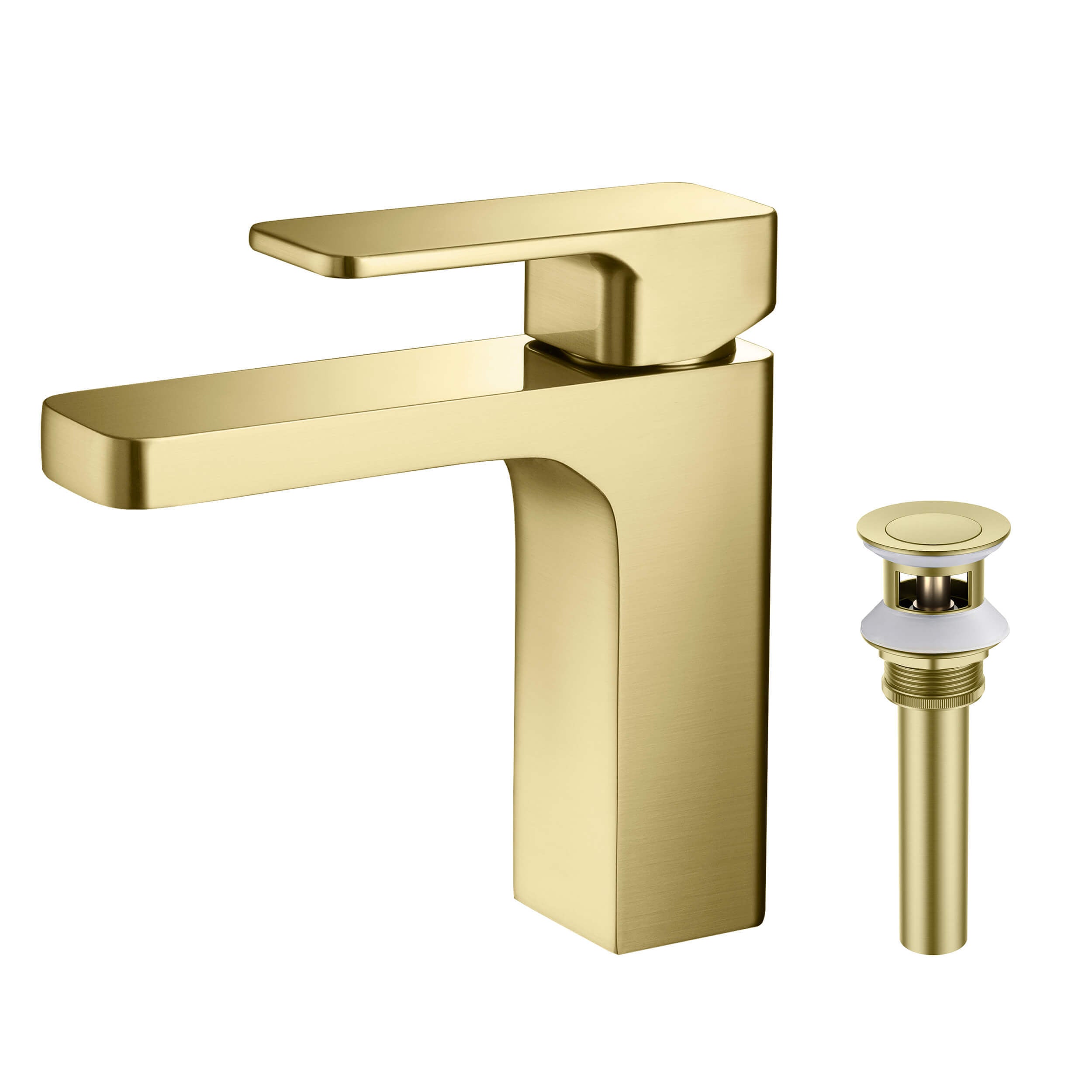 Fusion Single Handle Bathroom Vanity Sink Faucet with Pop Up Drain - CBF-1017 - Shop at Home Craft Studio - 1