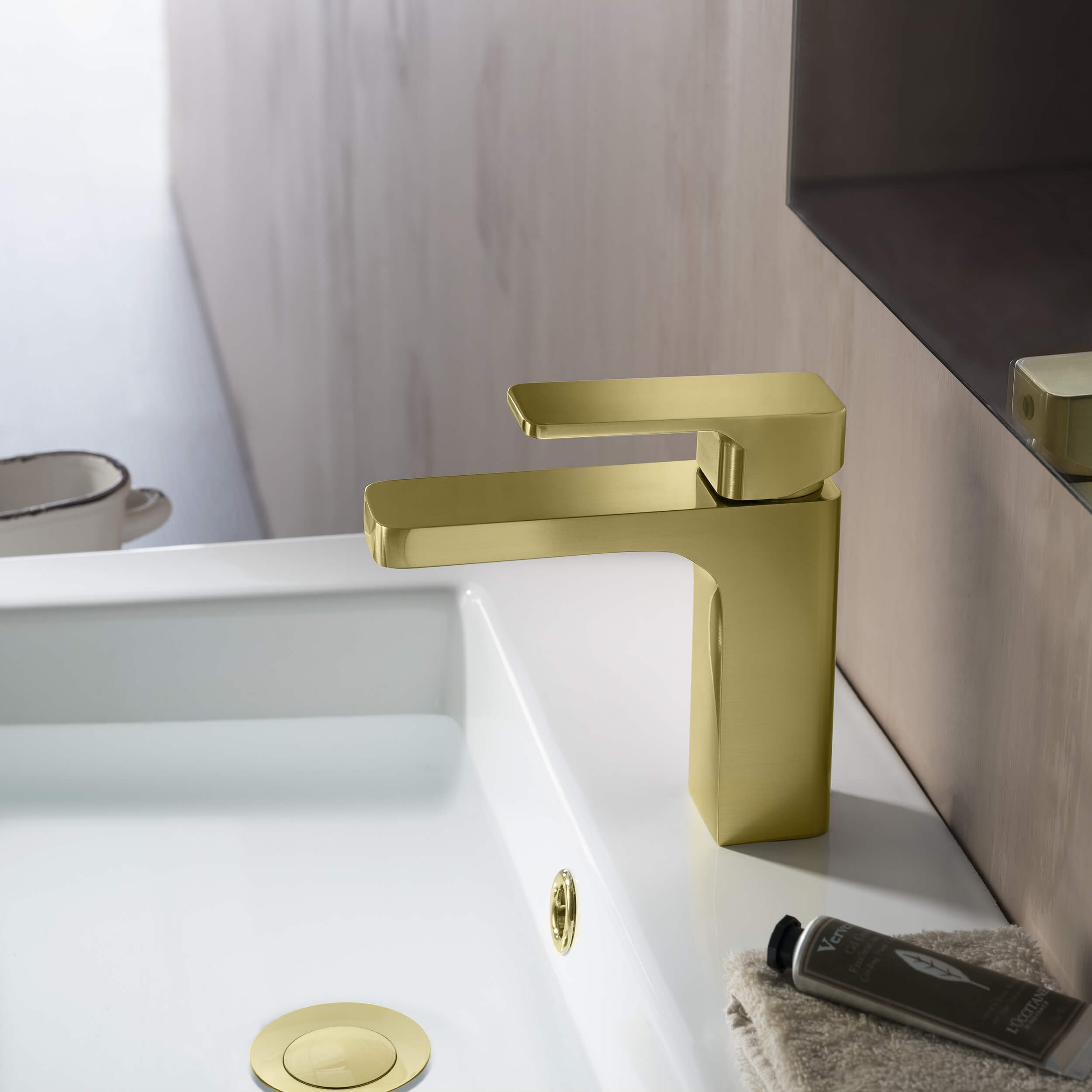 Fusion Single Handle Bathroom Vanity Sink Faucet with Pop Up Drain - CBF-1017 - Shop at Home Craft Studio - 3