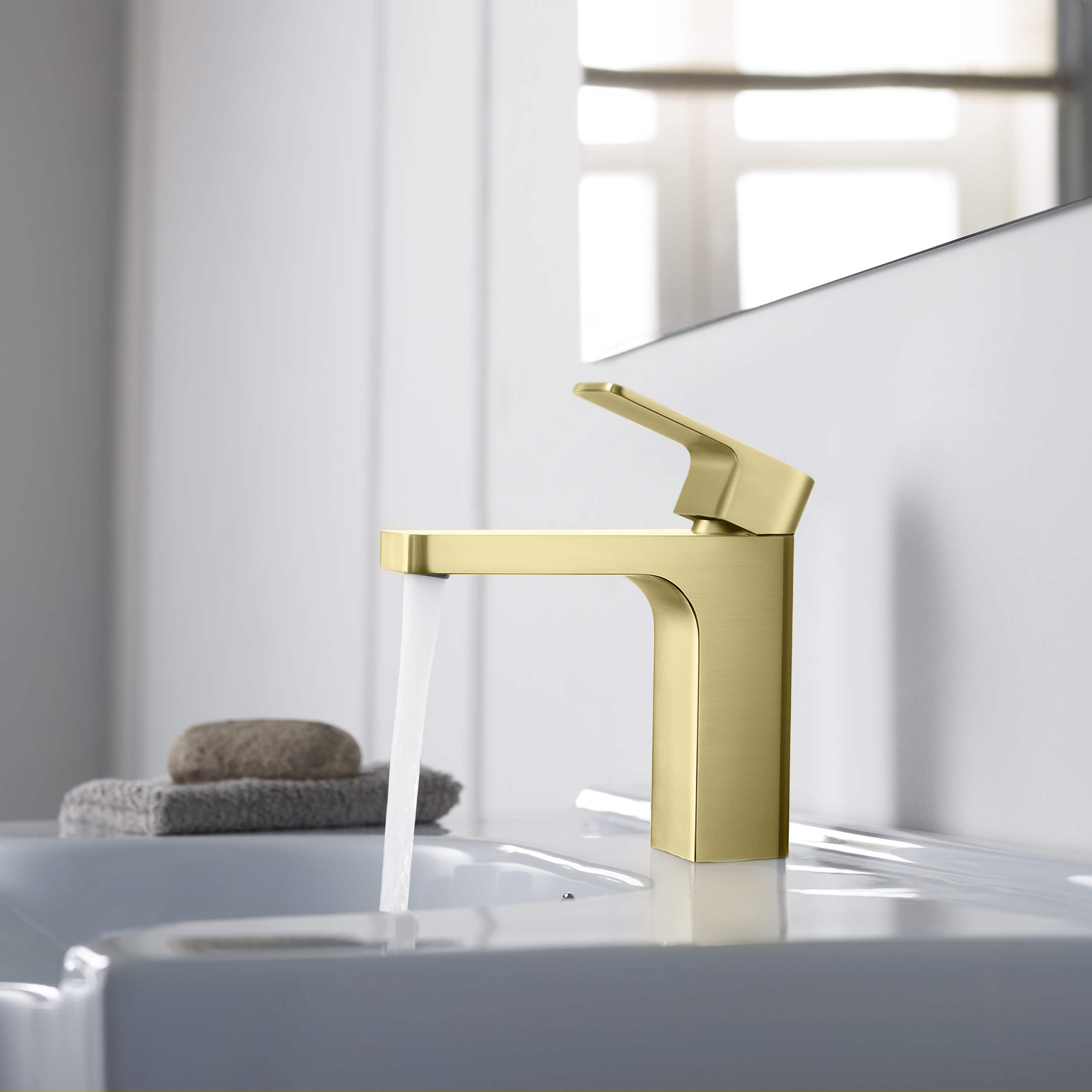 Fusion Single Handle Bathroom Vanity Sink Faucet with Pop Up Drain - CBF-1017 - Shop at Home Craft Studio - 4