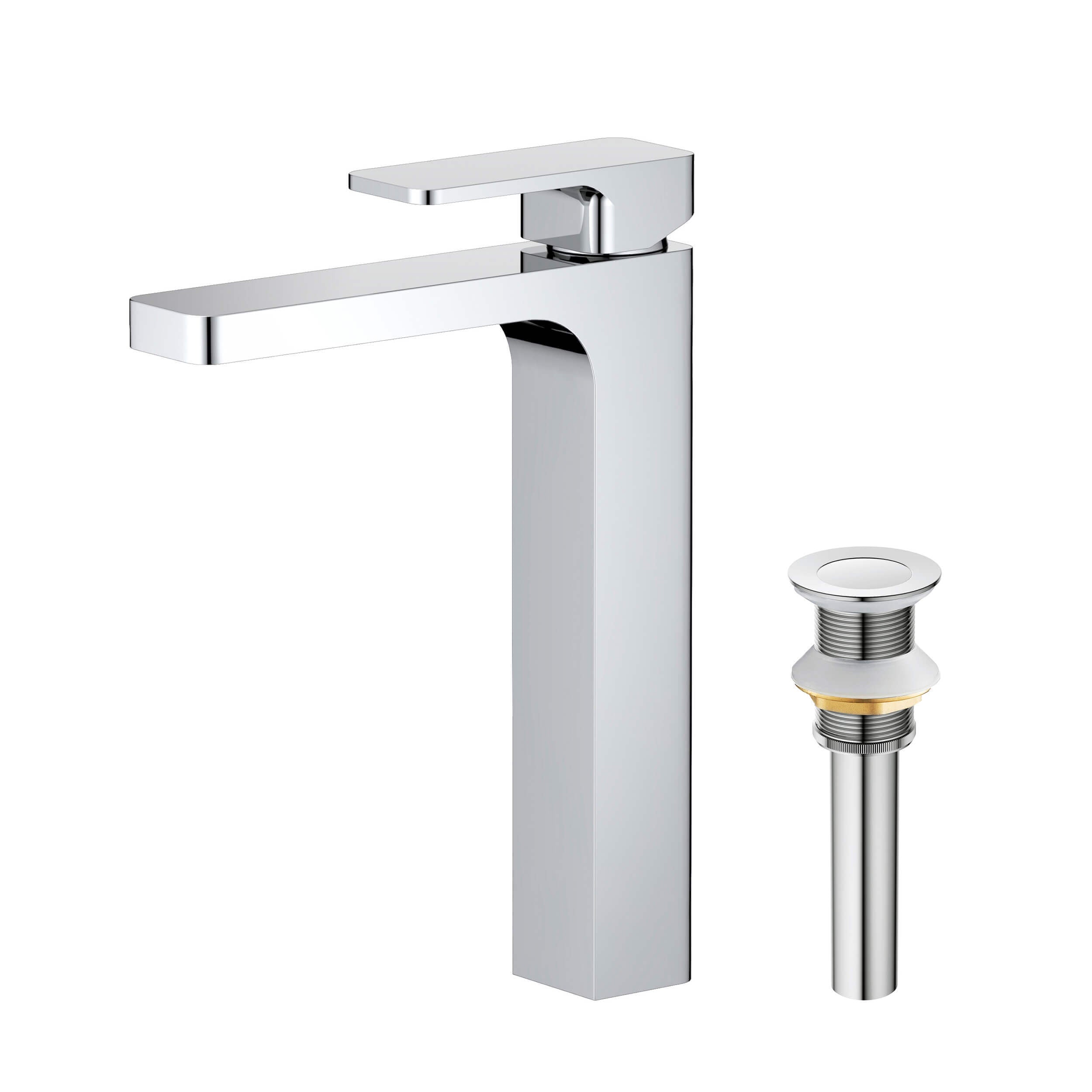 Fusion Single Handle Bathroom Vessel Sink Faucet with Pop Up Drain - CBF-1018 - Shop at Home Craft Studio - 11
