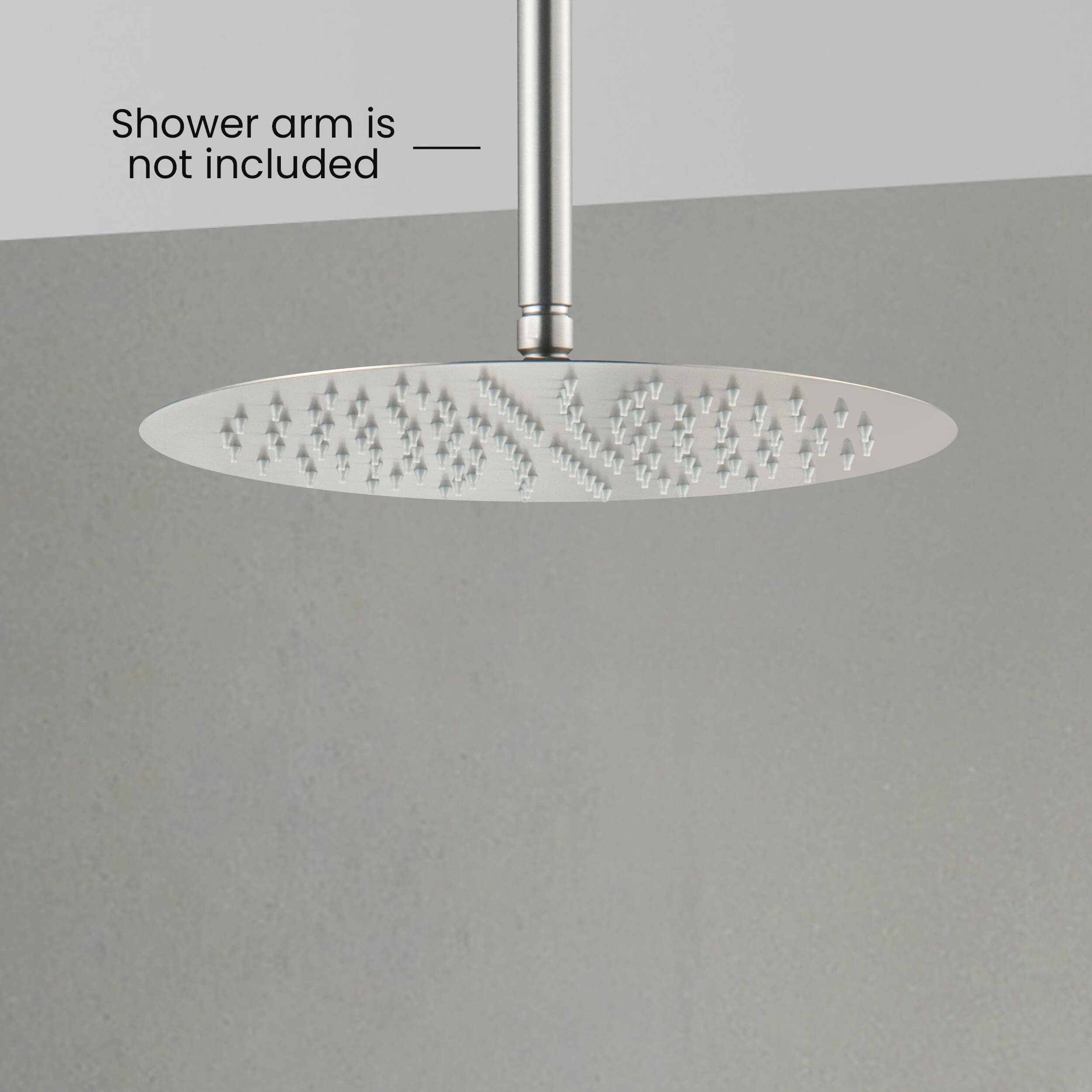 Halo 12" Metal Rain Shower Head 2mm Ultra Thin Profile - RS102 - Shop at Home Craft Studio - 12
