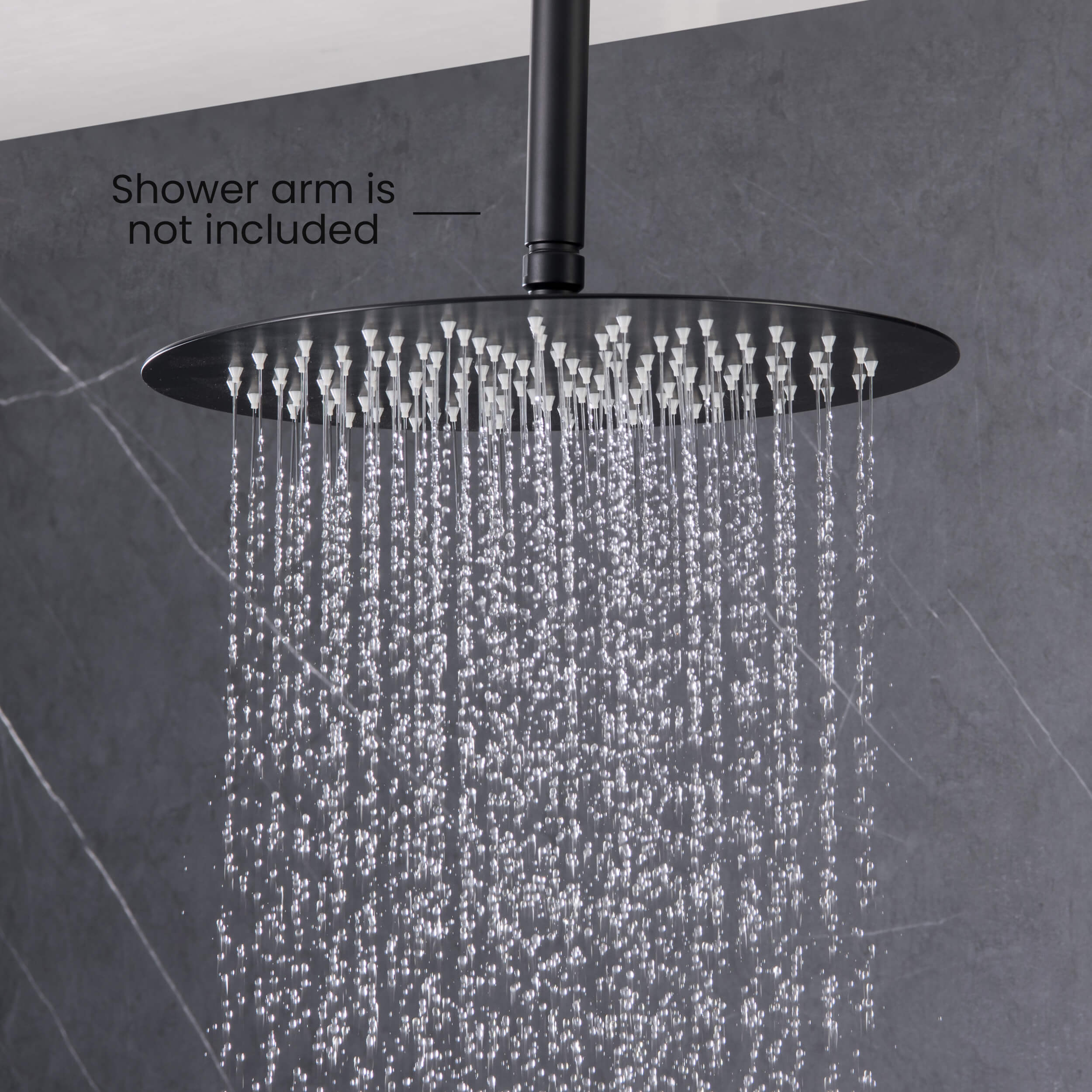Halo 12" Metal Rain Shower Head 2mm Ultra Thin Profile - RS102 - Shop at Home Craft Studio - 18