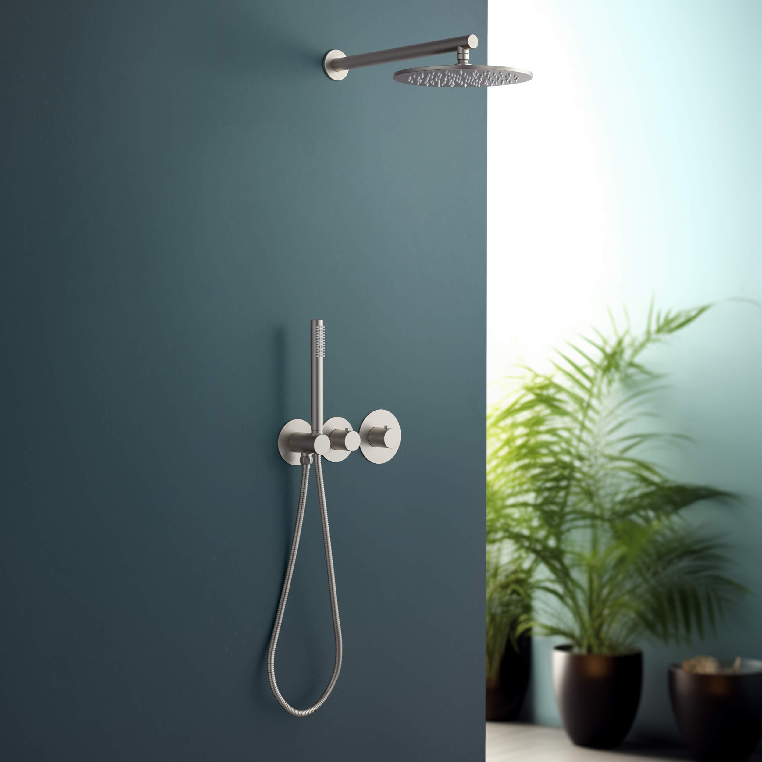 Halo 2-Function Thermostatic Wall Mount Shower System with Rough-in Valve - CSF-4010 - Shop at Home Craft Studio - 11