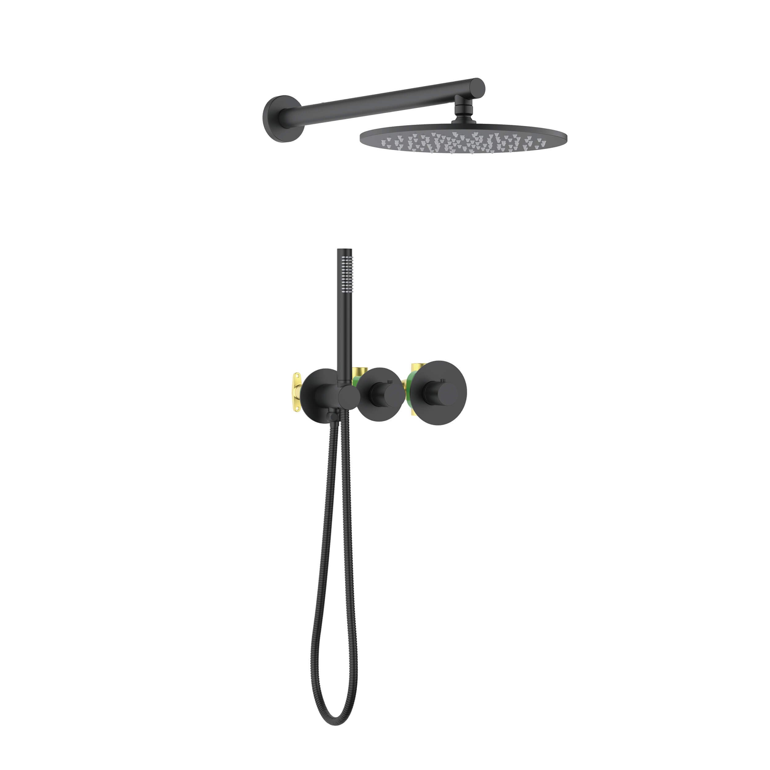 Halo 2-Function Thermostatic Wall Mount Shower System with Rough-in Valve - CSF-4010 - Shop at Home Craft Studio - 30