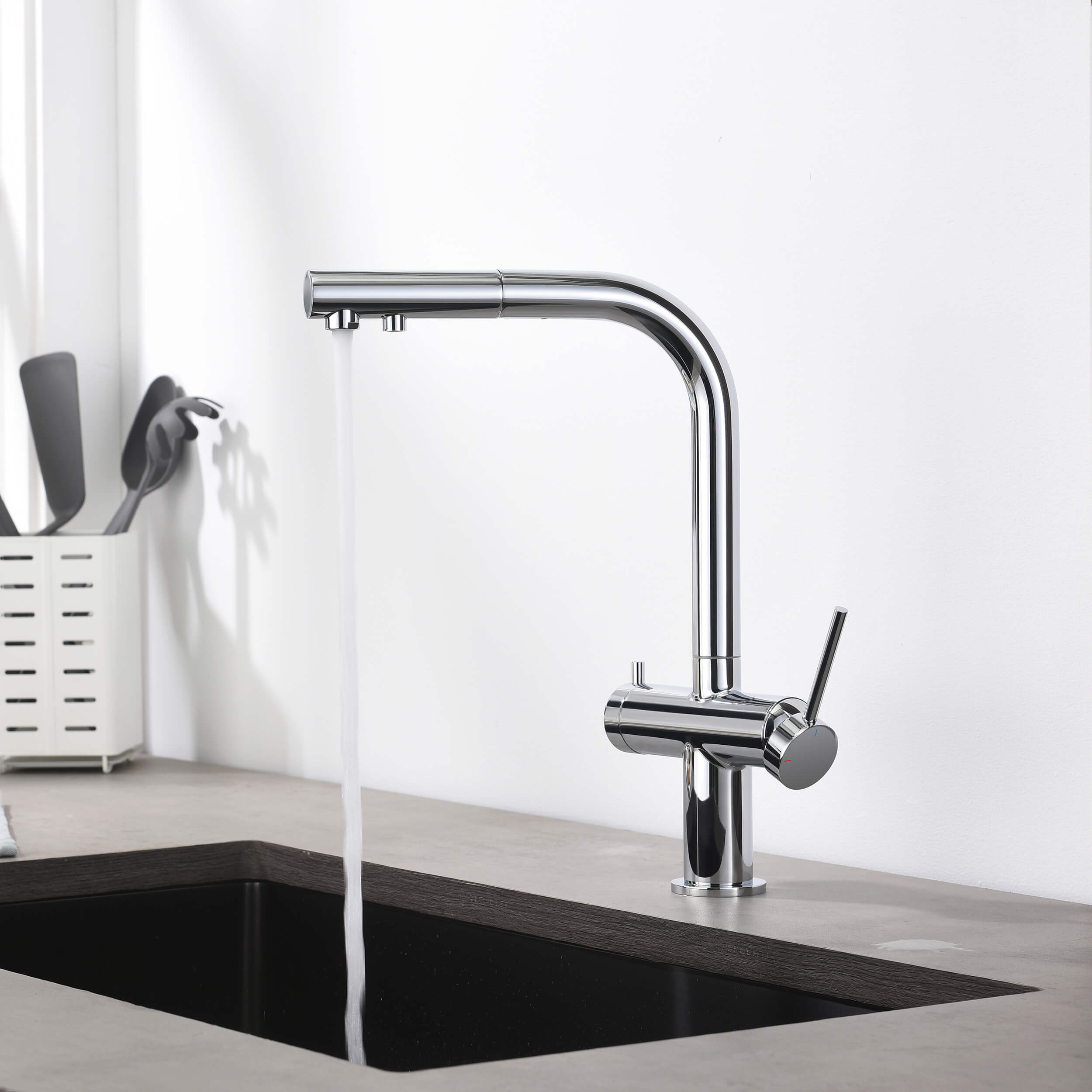 Halo 2-in-1 Pull Out Kitchen Filtration Faucet - CFF-502 - Shop at Home Craft Studio - 16