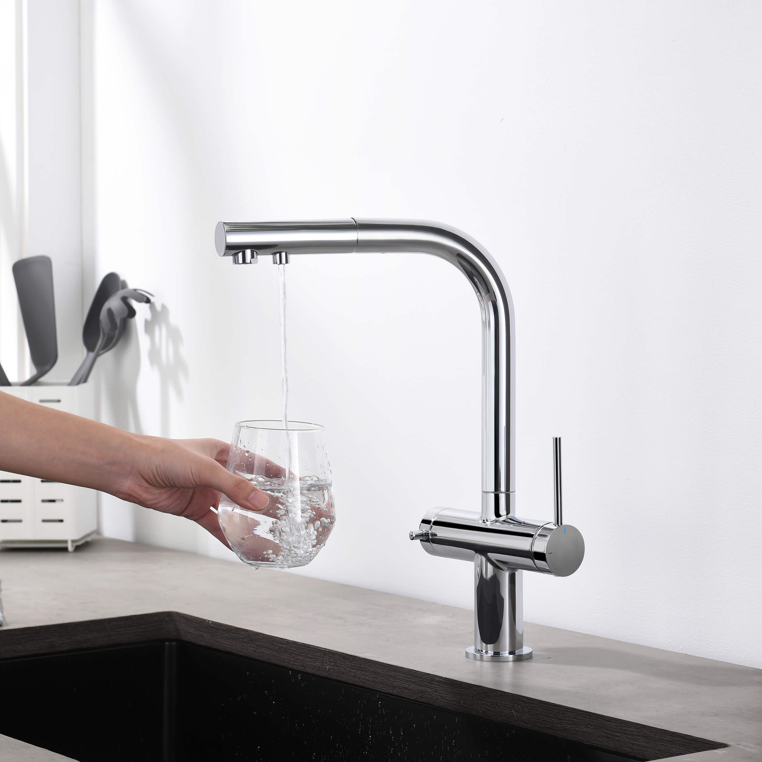 Halo 2-in-1 Pull Out Kitchen Filtration Faucet - CFF-502 - Shop at Home Craft Studio - 19