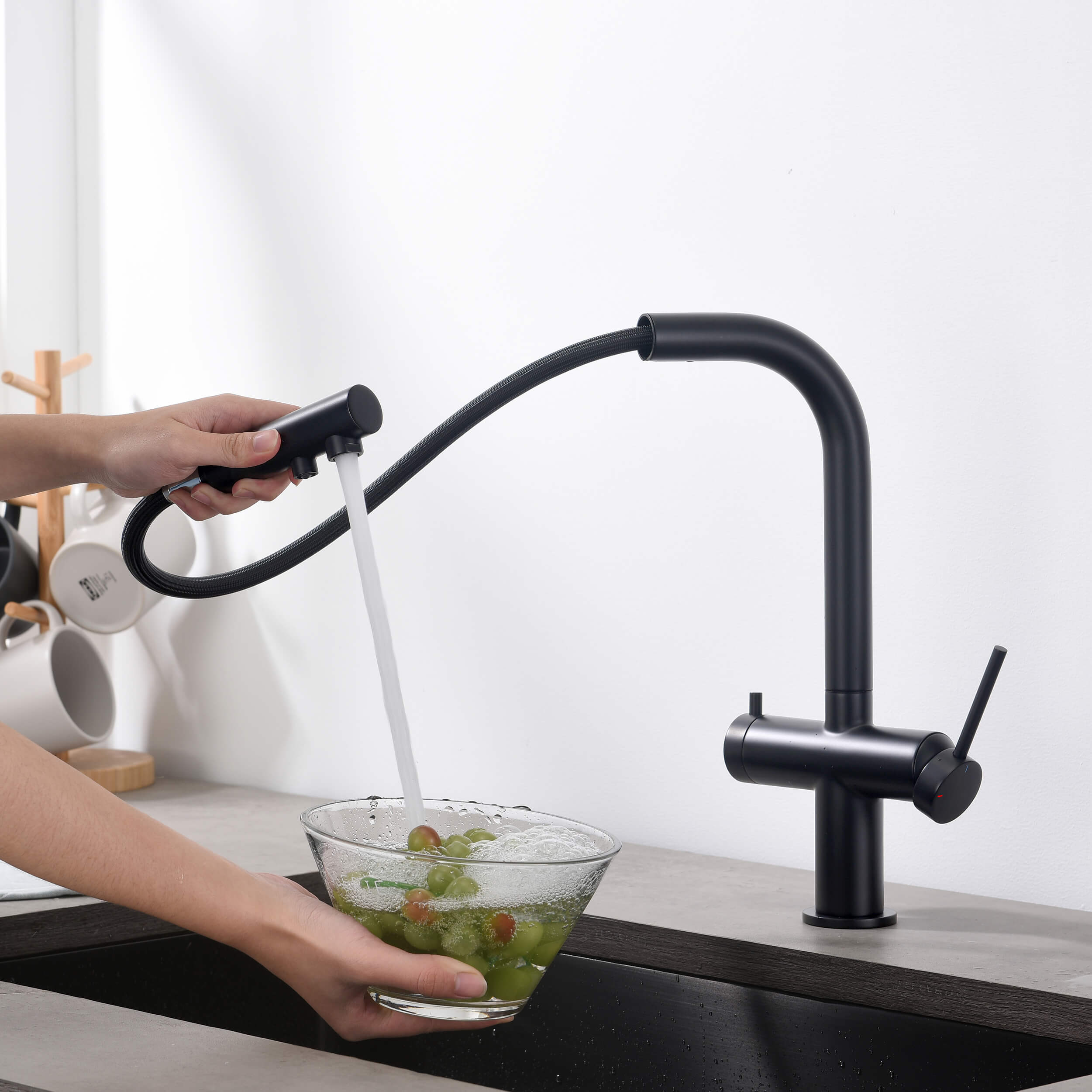 Halo 2-in-1 Pull Out Kitchen Filtration Faucet - CFF-502 - Shop at Home Craft Studio - 27