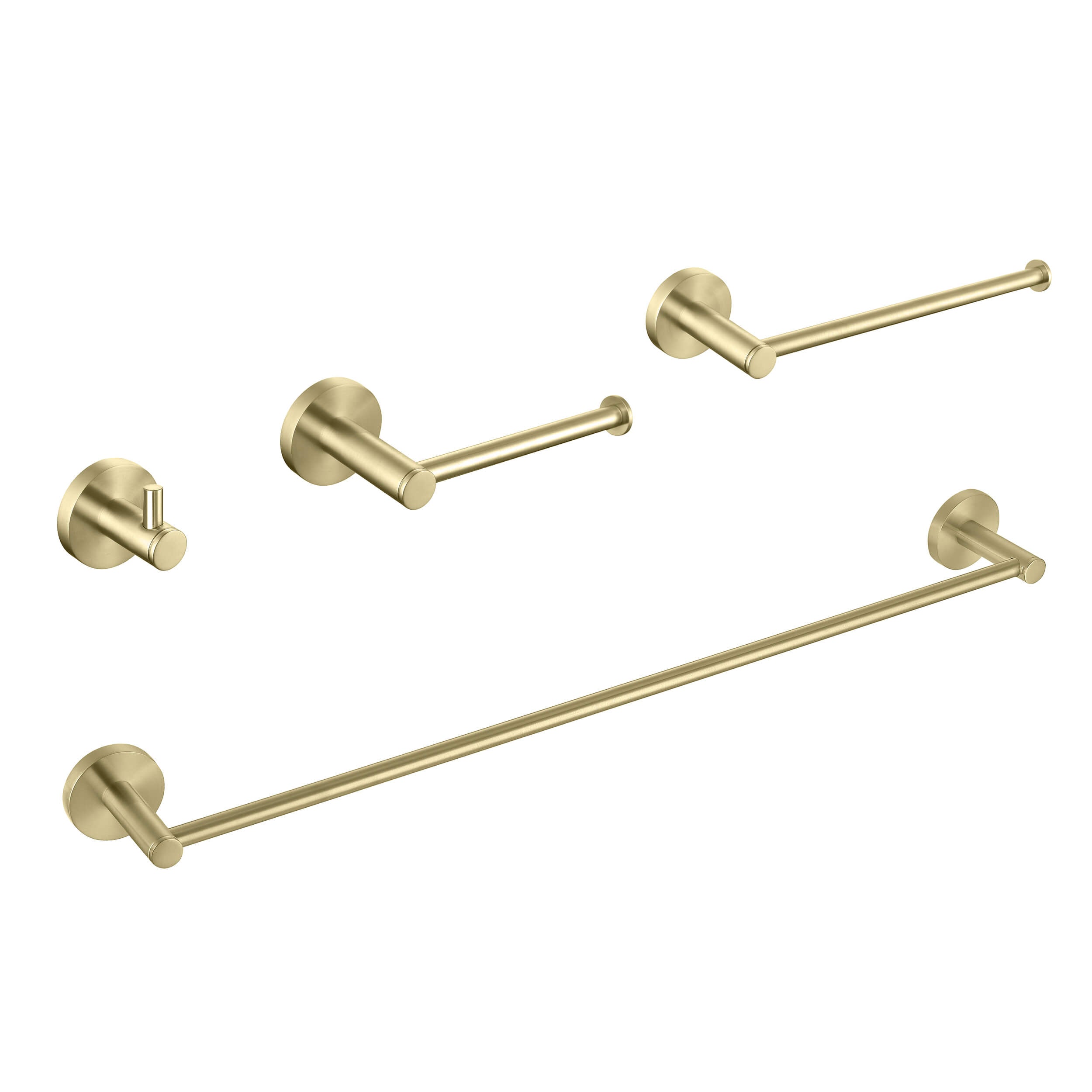 Halo 4-Piece Bathroom Hardware Set - C-CBA14-4 - Shop at Home Craft Studio - 1