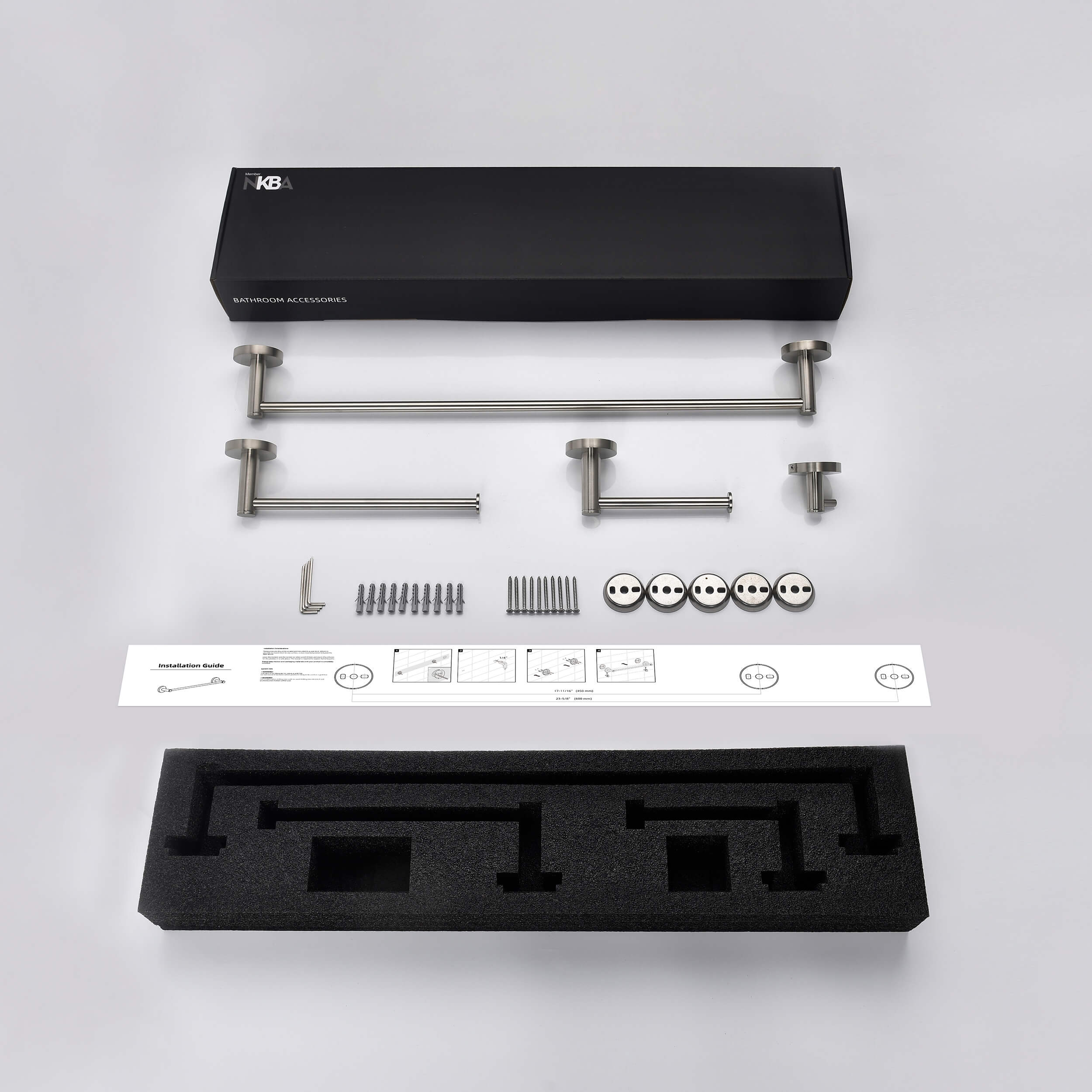 Halo 4-Piece Bathroom Hardware Set - C-CBA14-4 - Shop at Home Craft Studio - 10