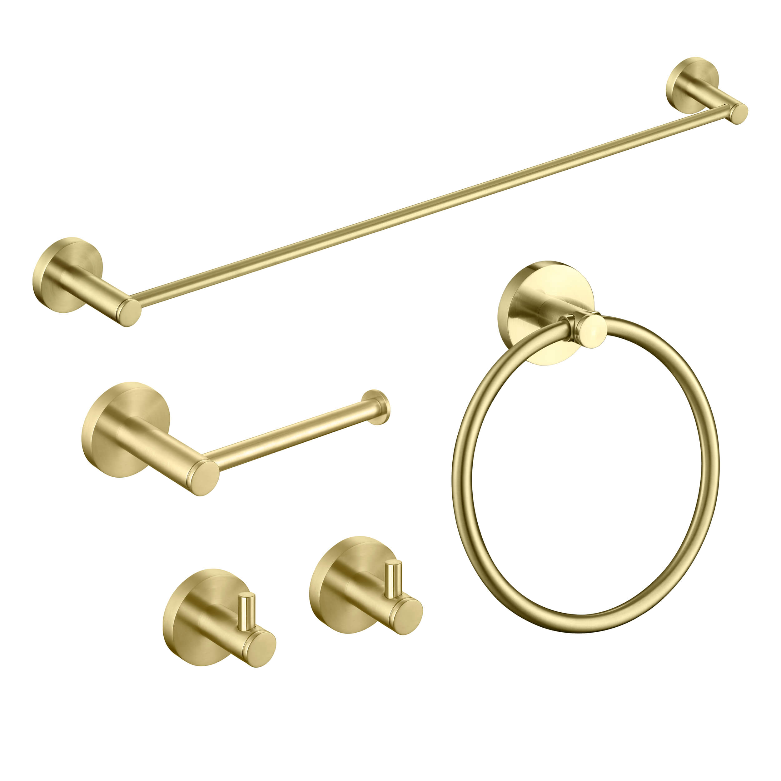 Halo 5-Piece Bathroom Hardware Set - C-CBA14-5-1 - Shop at Home Craft Studio - 1
