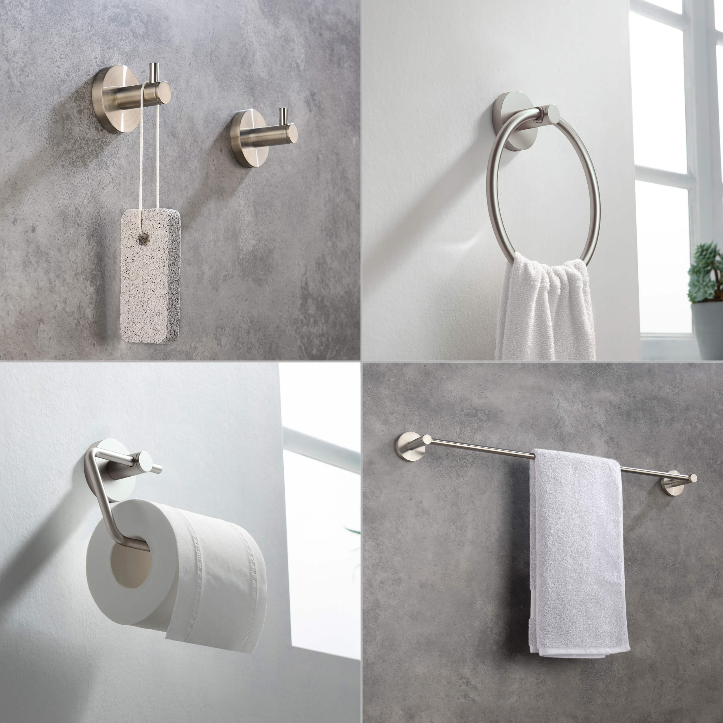 Halo 5-Piece Bathroom Hardware Set - C-CBA14-5-2 - Shop at Home Craft Studio - 13