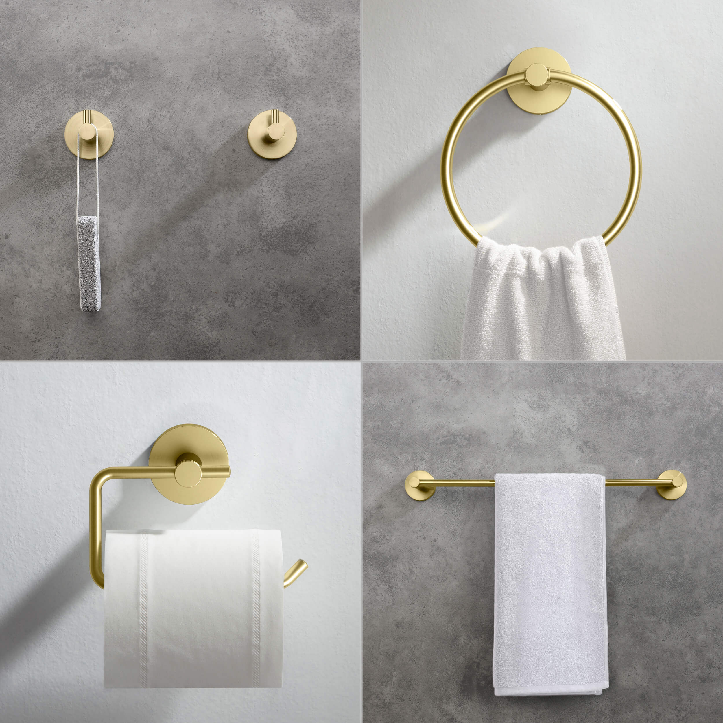 Halo 5-Piece Bathroom Hardware Set - C-CBA14-5-4 - Shop at Home Craft Studio - 4