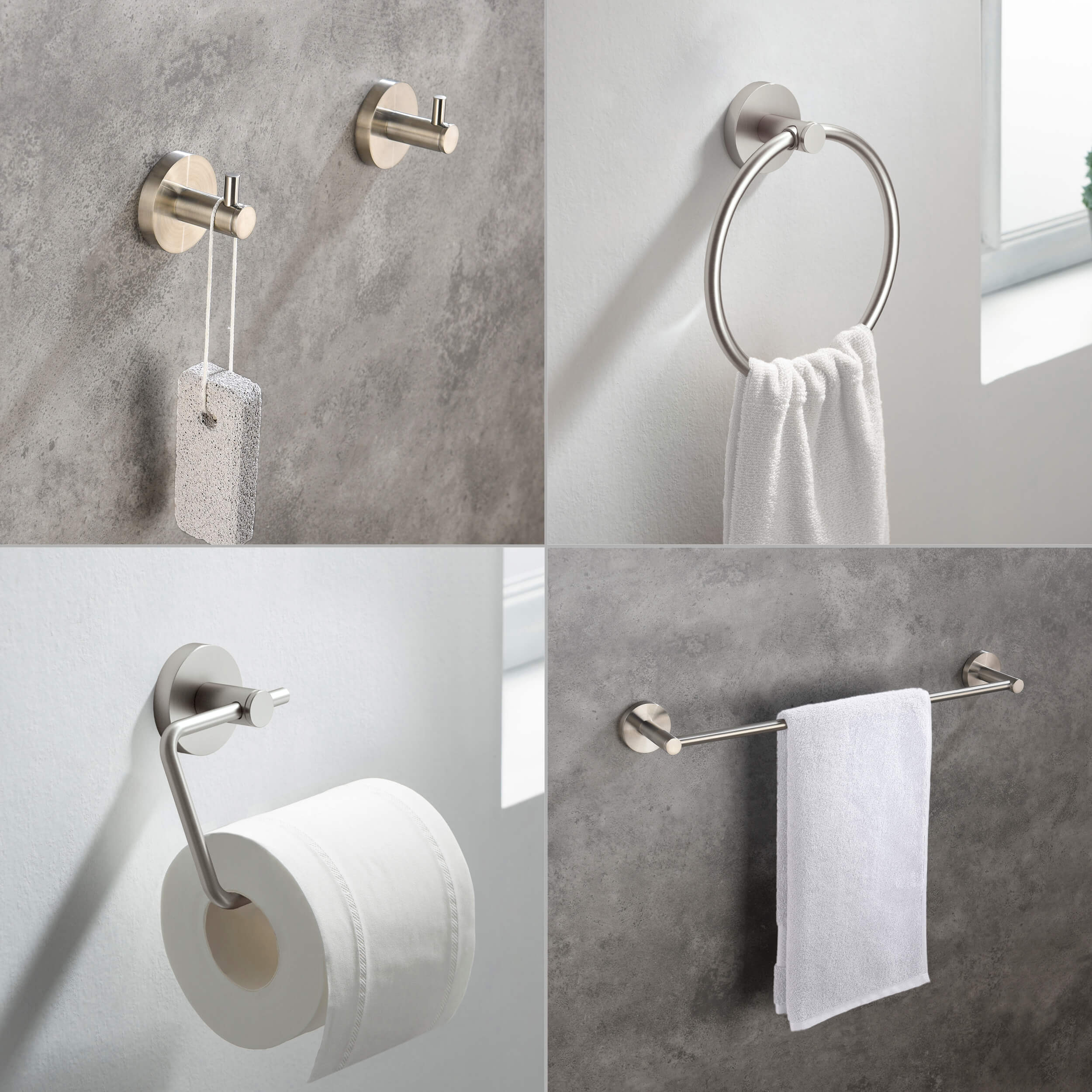 Halo 5-Piece Bathroom Hardware Set - C-CBA14-5-4 - Shop at Home Craft Studio - 12