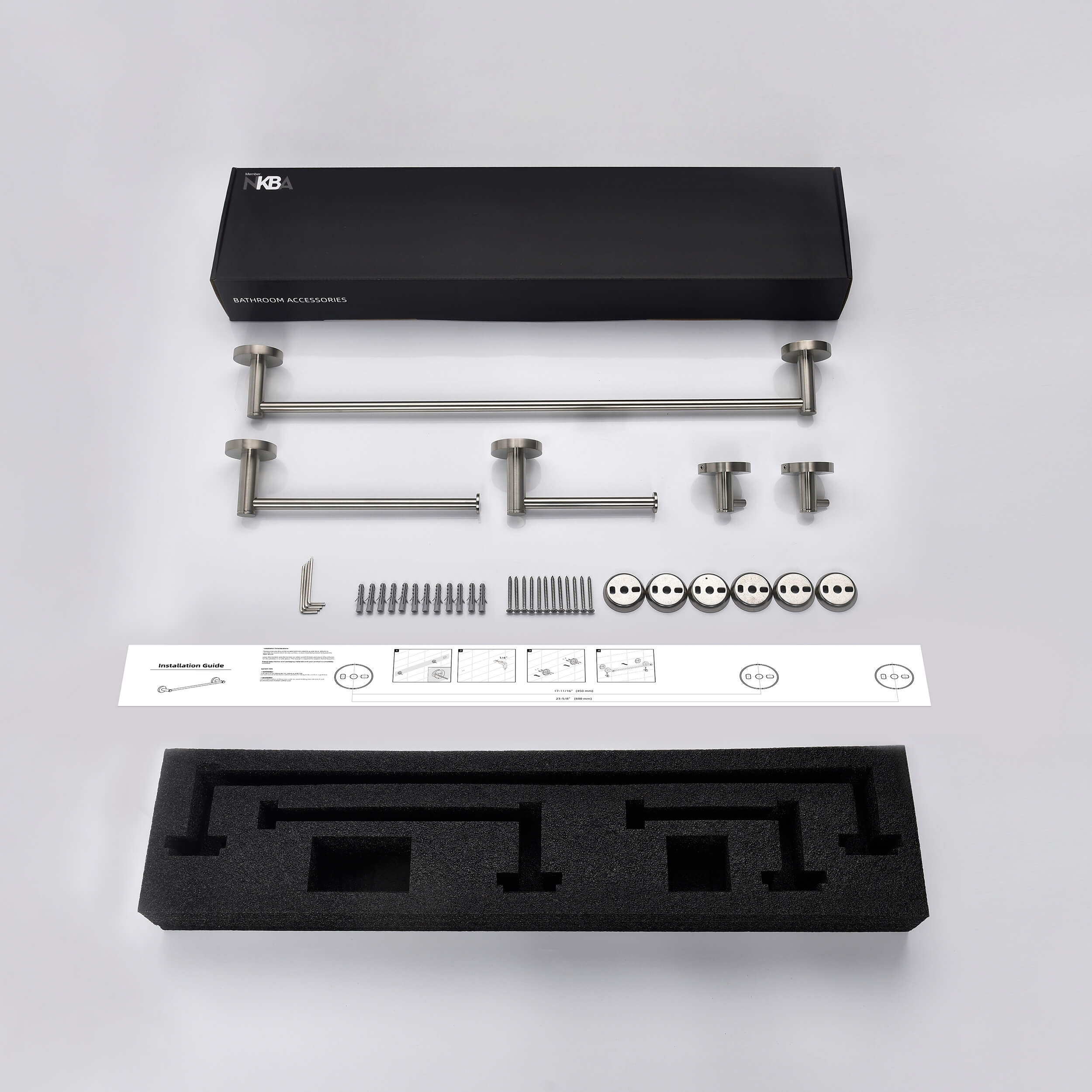 Halo 5-Piece Bathroom Hardware Set - C-CBA14-5 - Shop at Home Craft Studio - 12