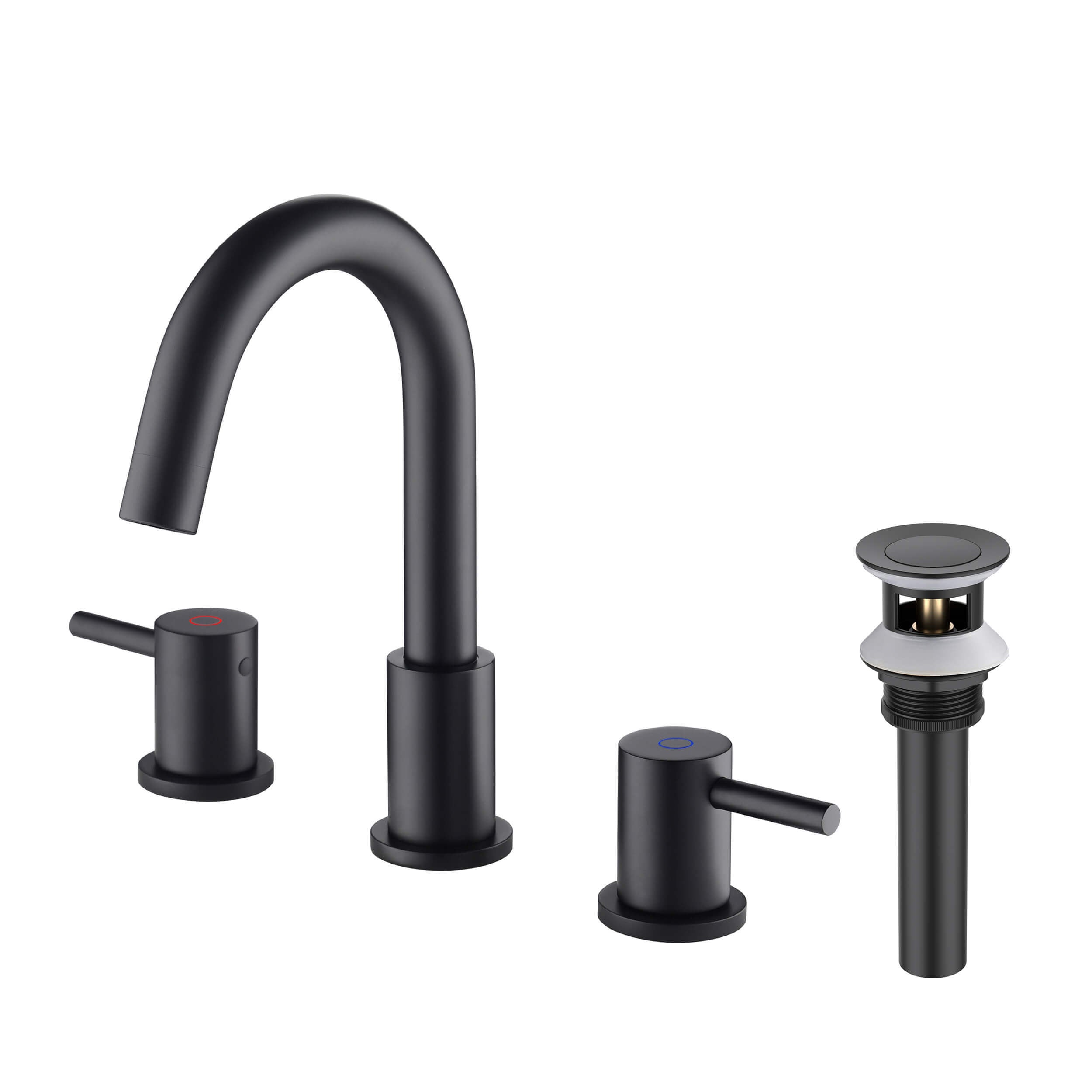 Halo 8" Widespread Bathroom Sink Faucet with Drain Assembly - CBF-1016 - Shop at Home Craft Studio - 16
