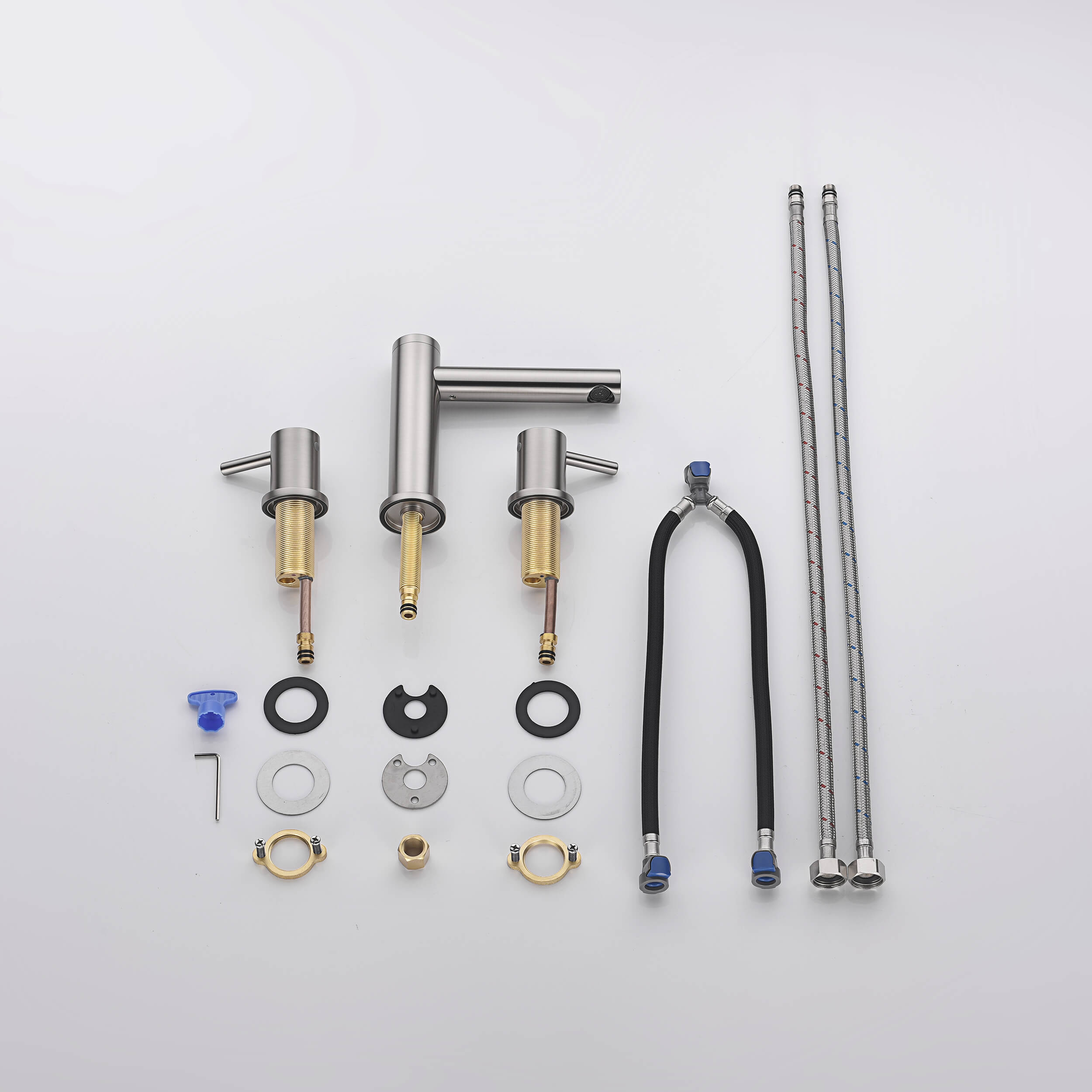 Halo 8" Widespread Bathroom Sink Faucet with Drain Assembly - CBF-1025BG - Shop at Home Craft Studio - 14