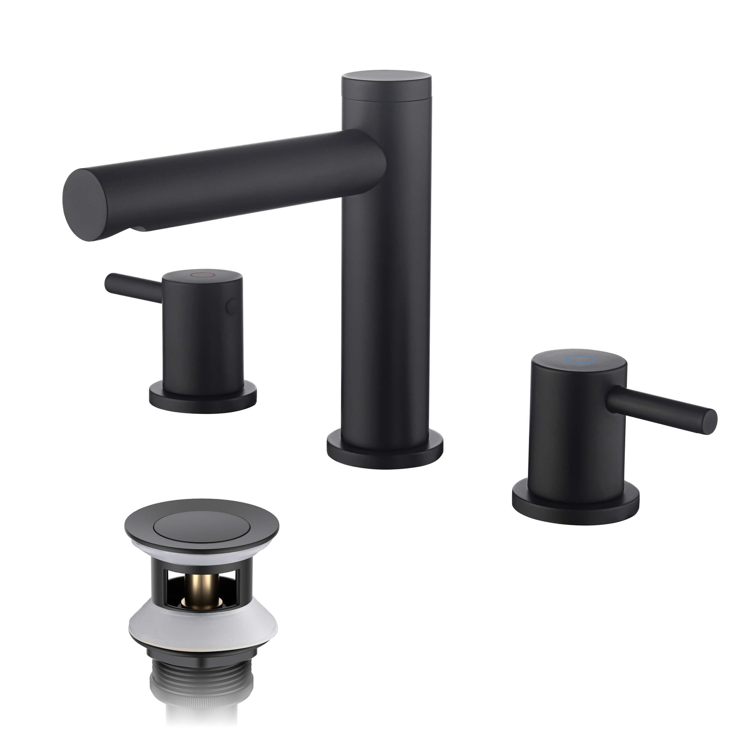 Halo 8" Widespread Bathroom Sink Faucet with Drain Assembly - CBF-1025BG - Shop at Home Craft Studio - 23