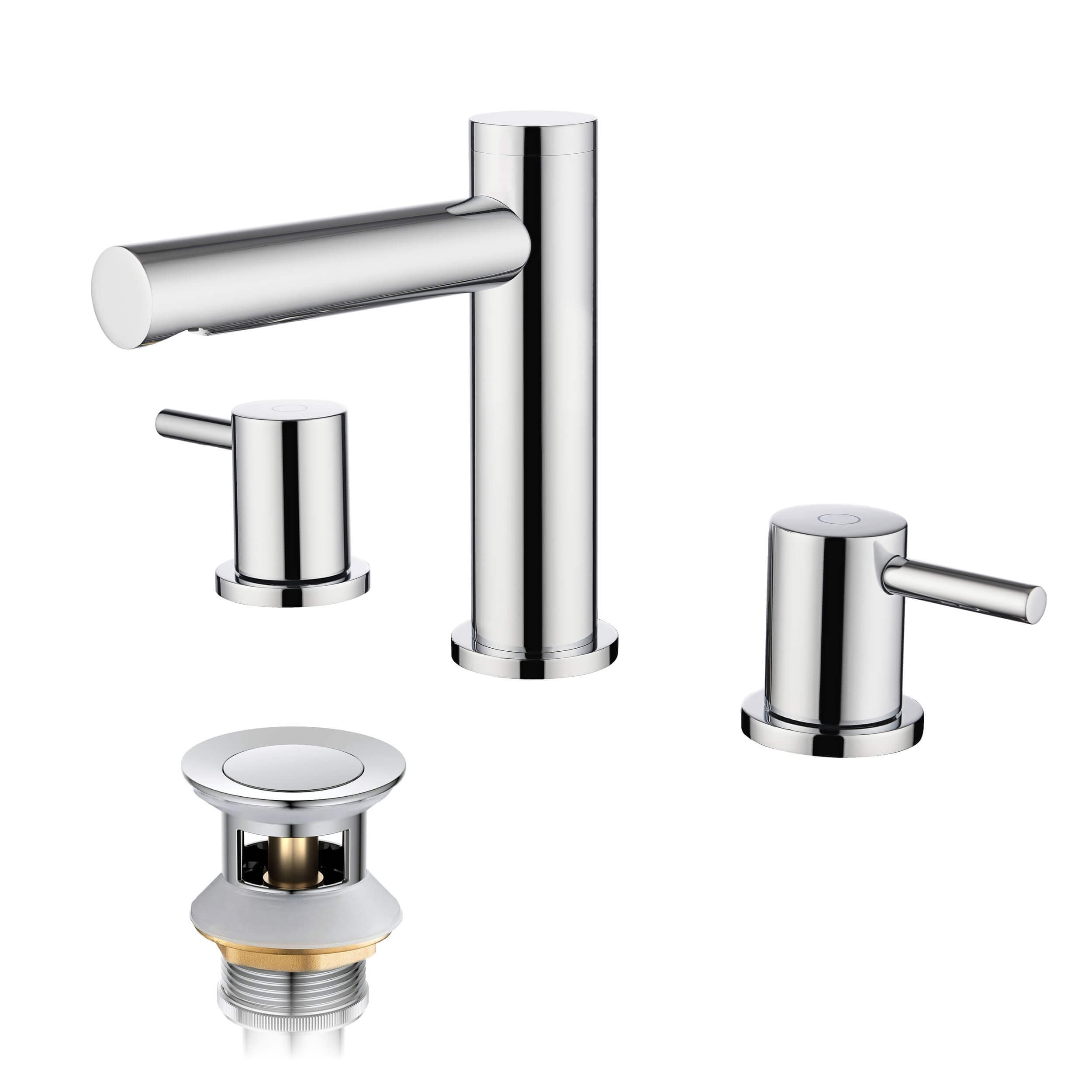 Halo 8" Widespread Bathroom Sink Faucet with Drain Assembly - CBF-1025MB - Shop at Home Craft Studio - 23
