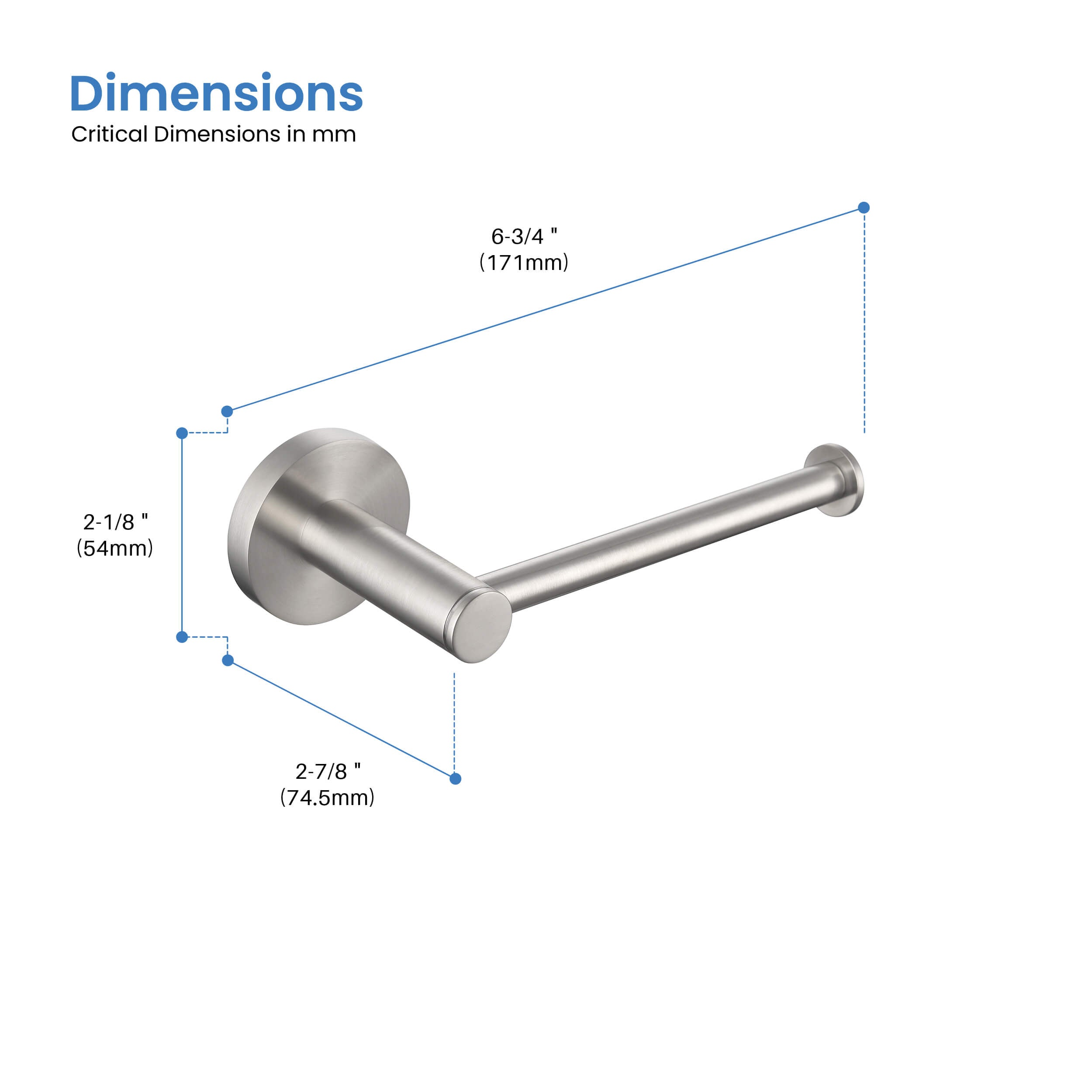 Halo Bathroom Toilet Paper Holder - CBA-1402 - Shop at Home Craft Studio - 13