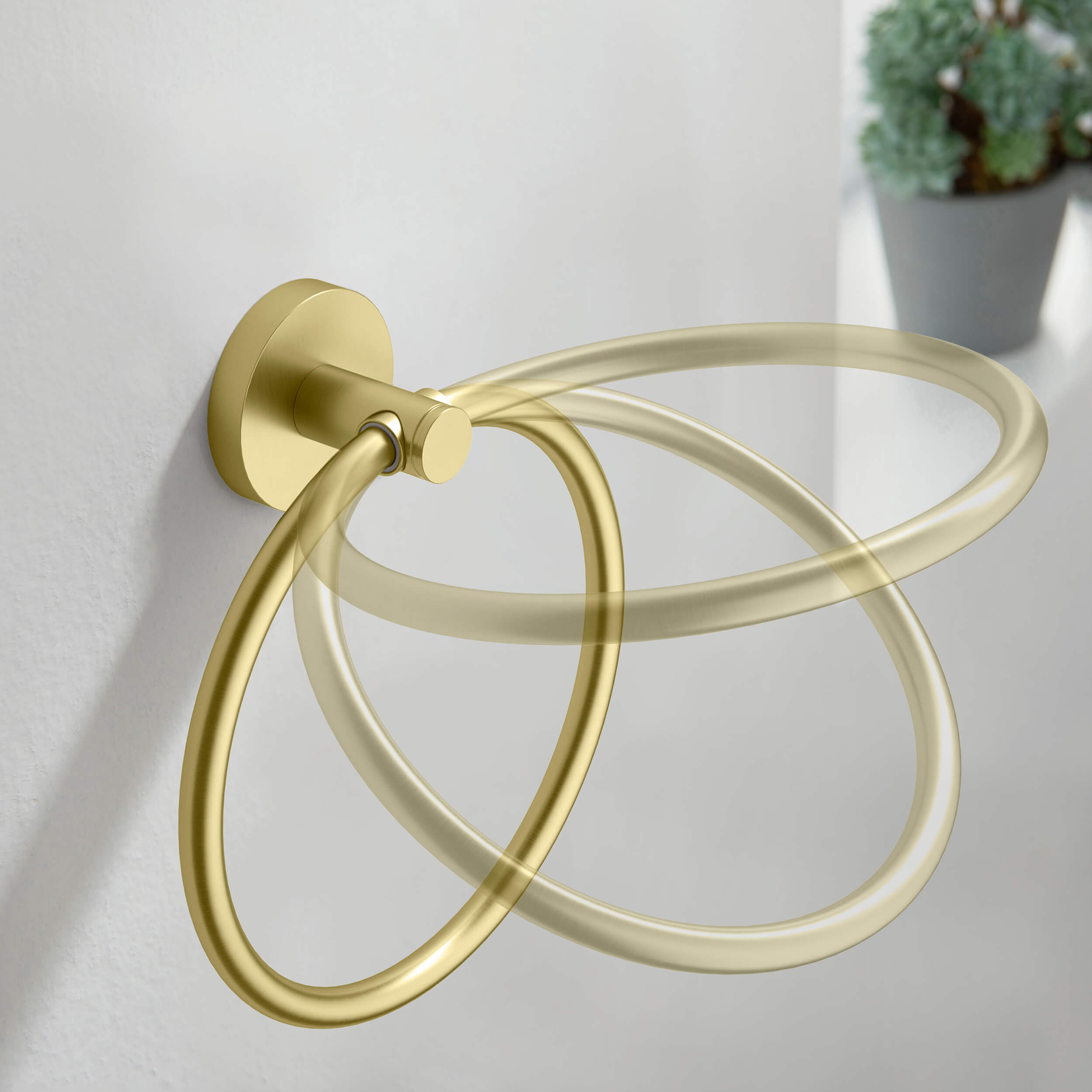 Halo Bathroom Towel Ring - CBA-1406 - Shop at Home Craft Studio - 6
