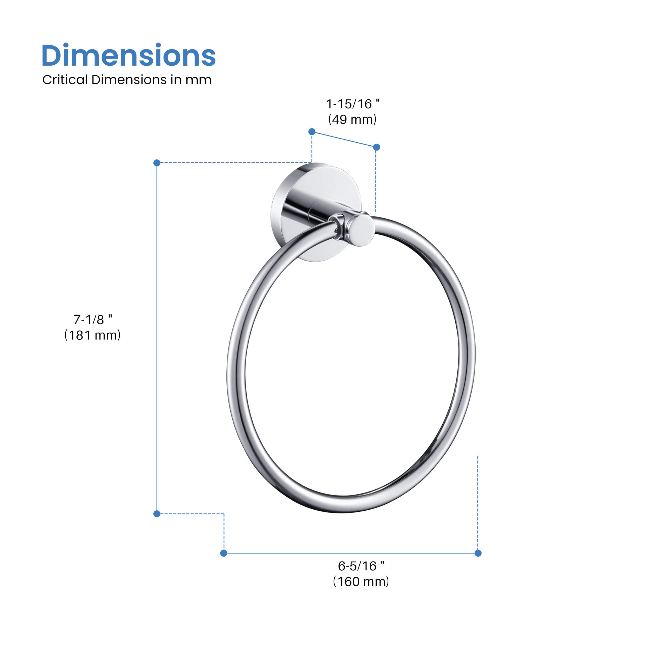 Halo Bathroom Towel Ring - CBA-1406 - Shop at Home Craft Studio - 29